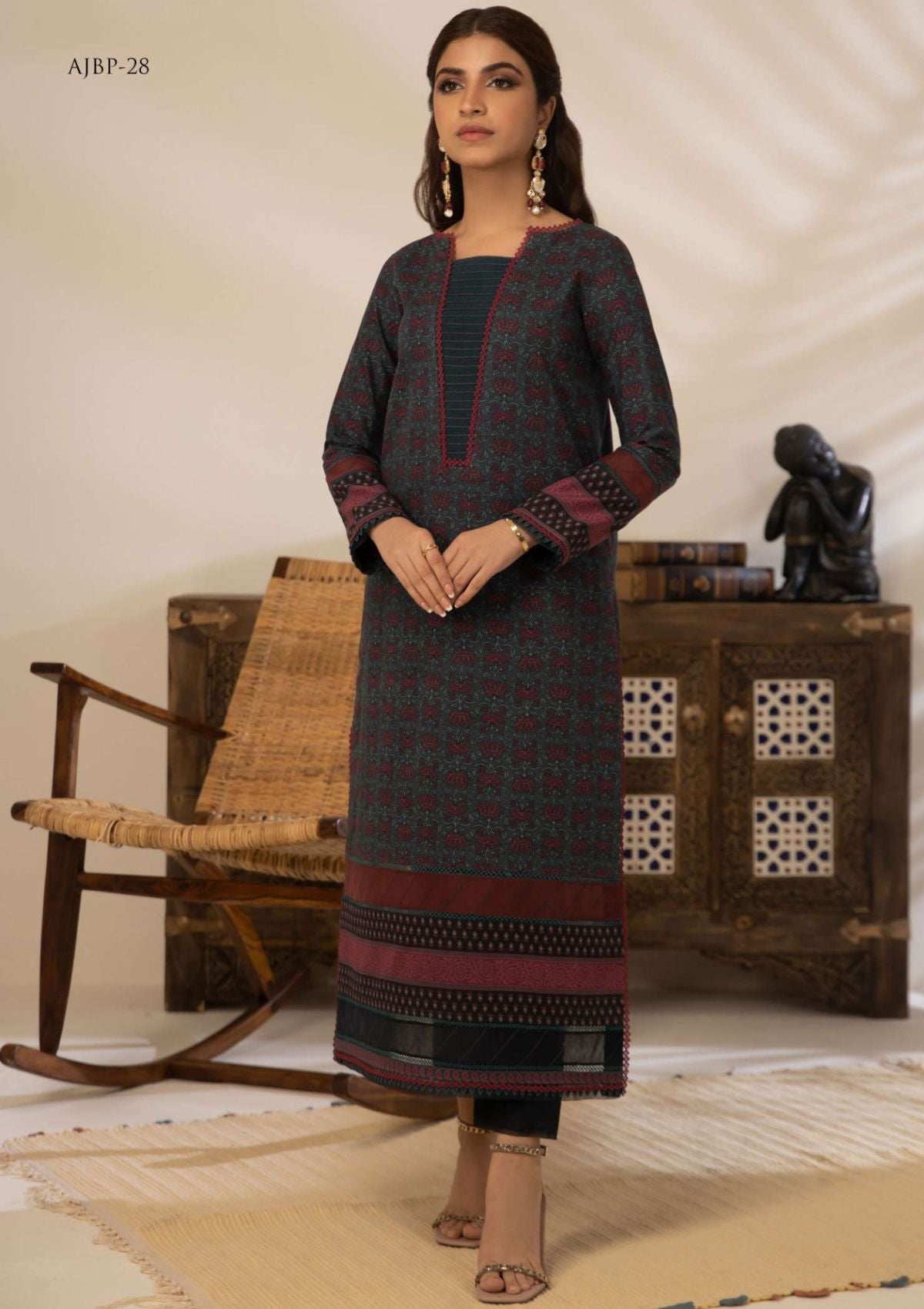 Lawn Collection - Asim Jofa - Prints - AJBP#28 - Official Asim Jofa - Agha Fabrics UK