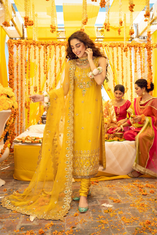 Maya | Wedding Formal Babul | BANDHNI - Official may - Agha Fabrics UK