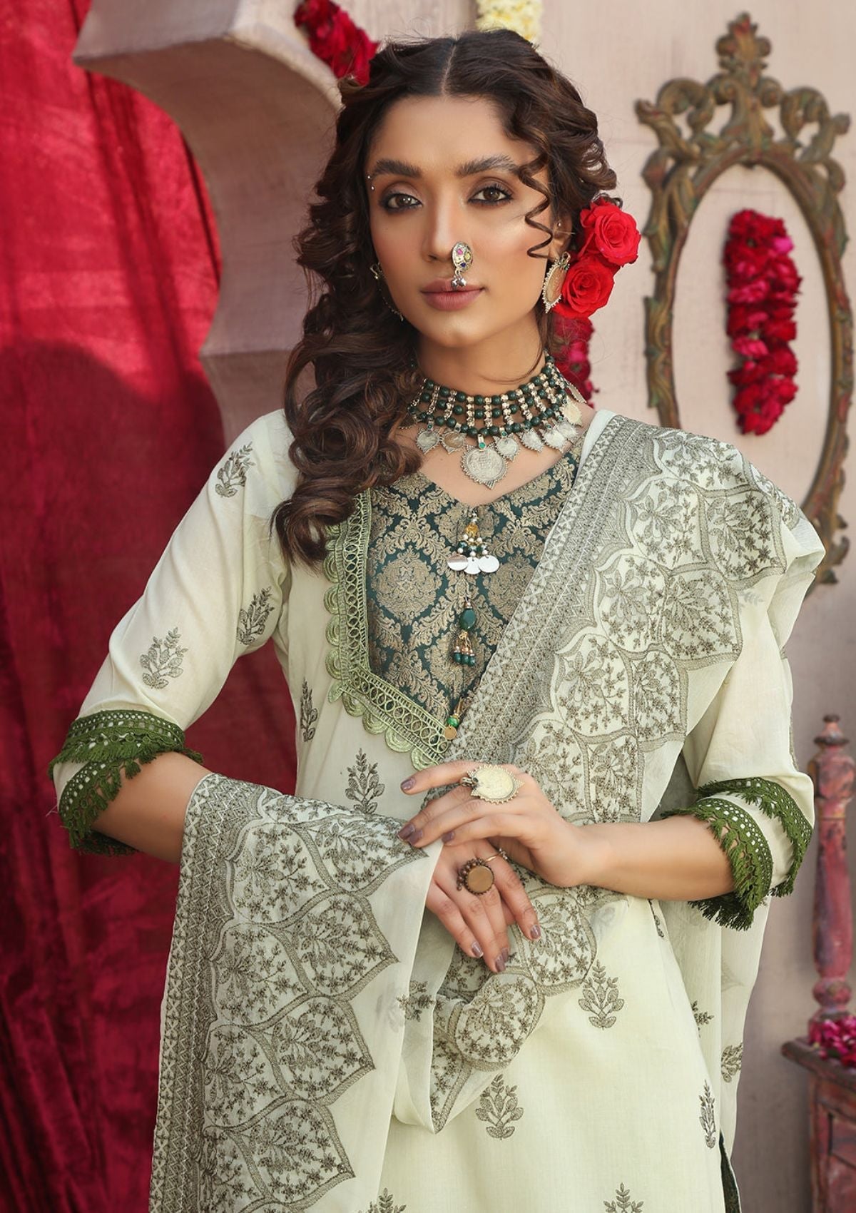 Lawn Collection - Mahnur - Luxury - V03 - ML#09 - Official Mahnur - Agha Fabrics UK