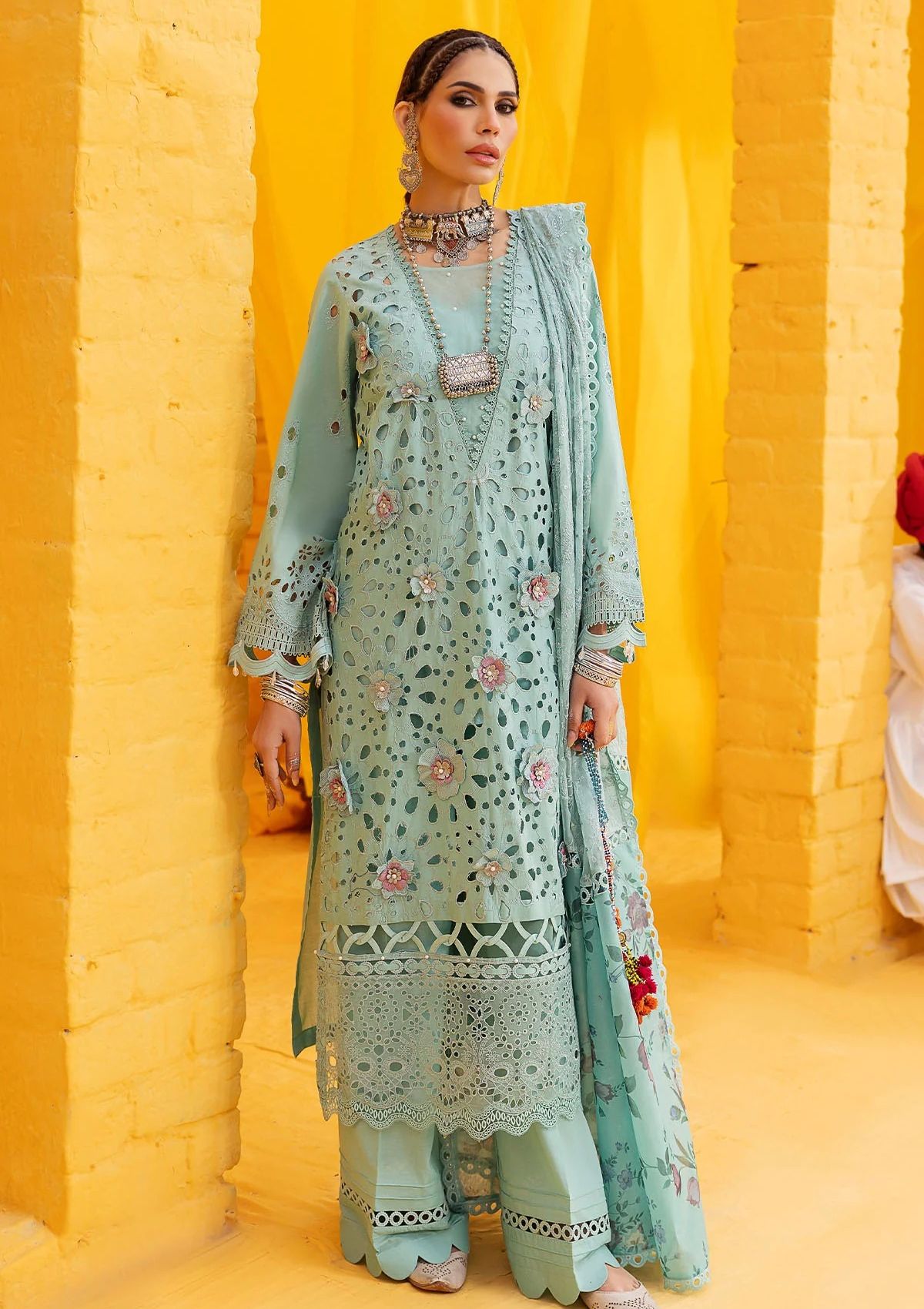 Lawn Collection - Nureh - Mela - NDS - 102 - Official Nureh - Agha Fabrics UK