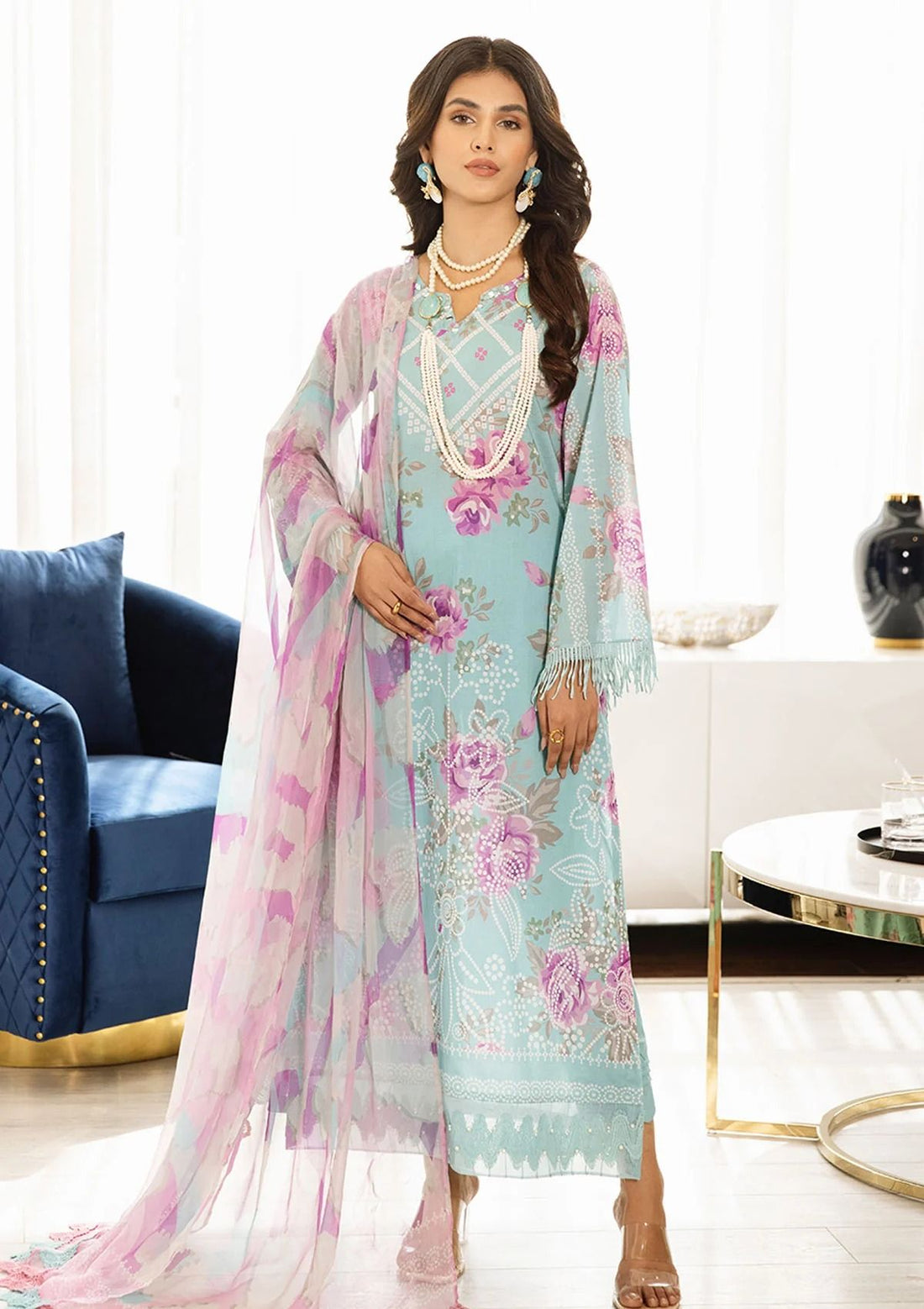 Lawn Collection - Nureh - Signature Prints - SP#43 - Official Nureh - Agha Fabrics UK