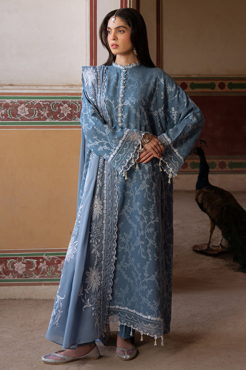 Cross Stitch | Eid Lawn Edit 25 | SILVER MIST