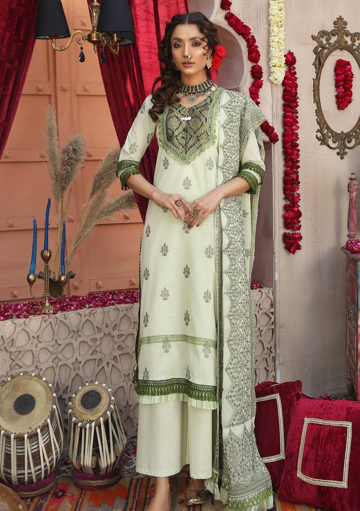 Lawn Collection - Mahnur - Luxury - V03 - ML#09 - Official Mahnur - Agha Fabrics UK