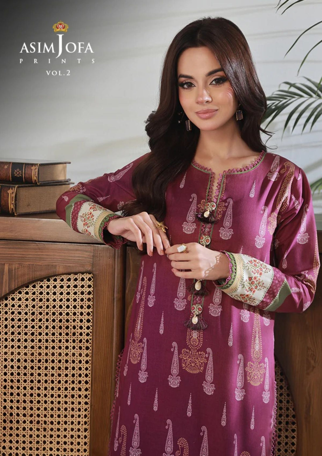 Lawn Collection - Asim Jofa - Basic - Print - 1 Pc - AJBP#57 - Official Asim Jofa - Agha Fabrics UK