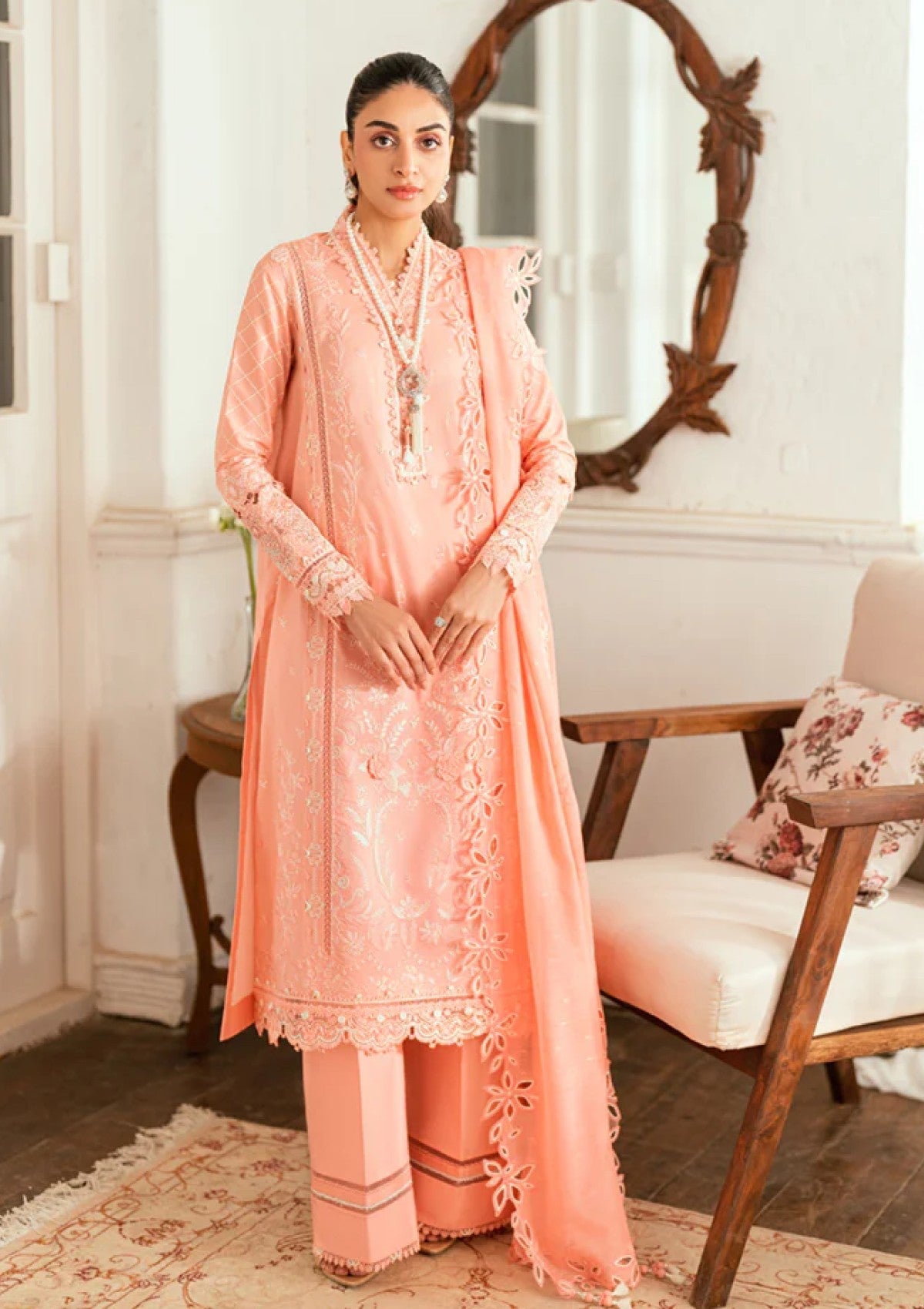 Lawn - Qalamkar - Luxury - Eid Edit 25 - SB#12 - Jafa