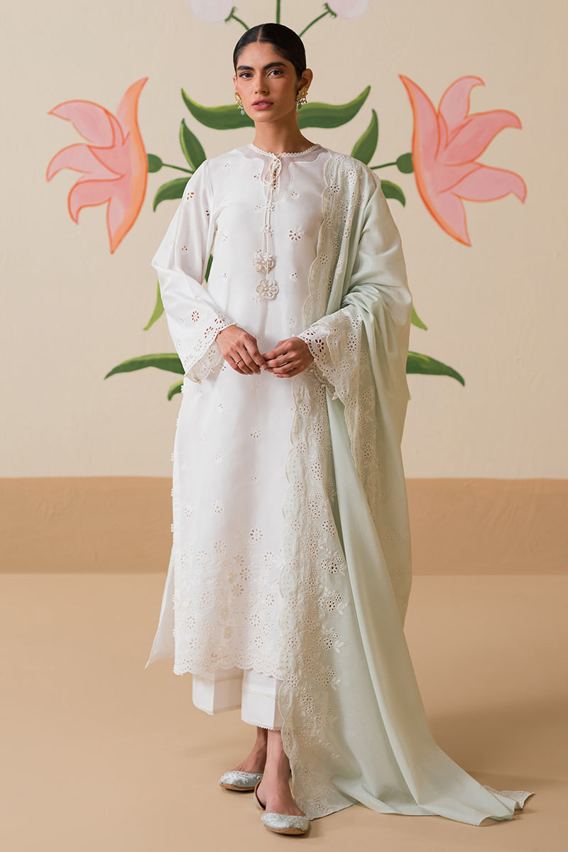 Cross Stitch | Chikankari Lawn Collection | P-06 - Official Cross Stitch - Agha Fabrics UK