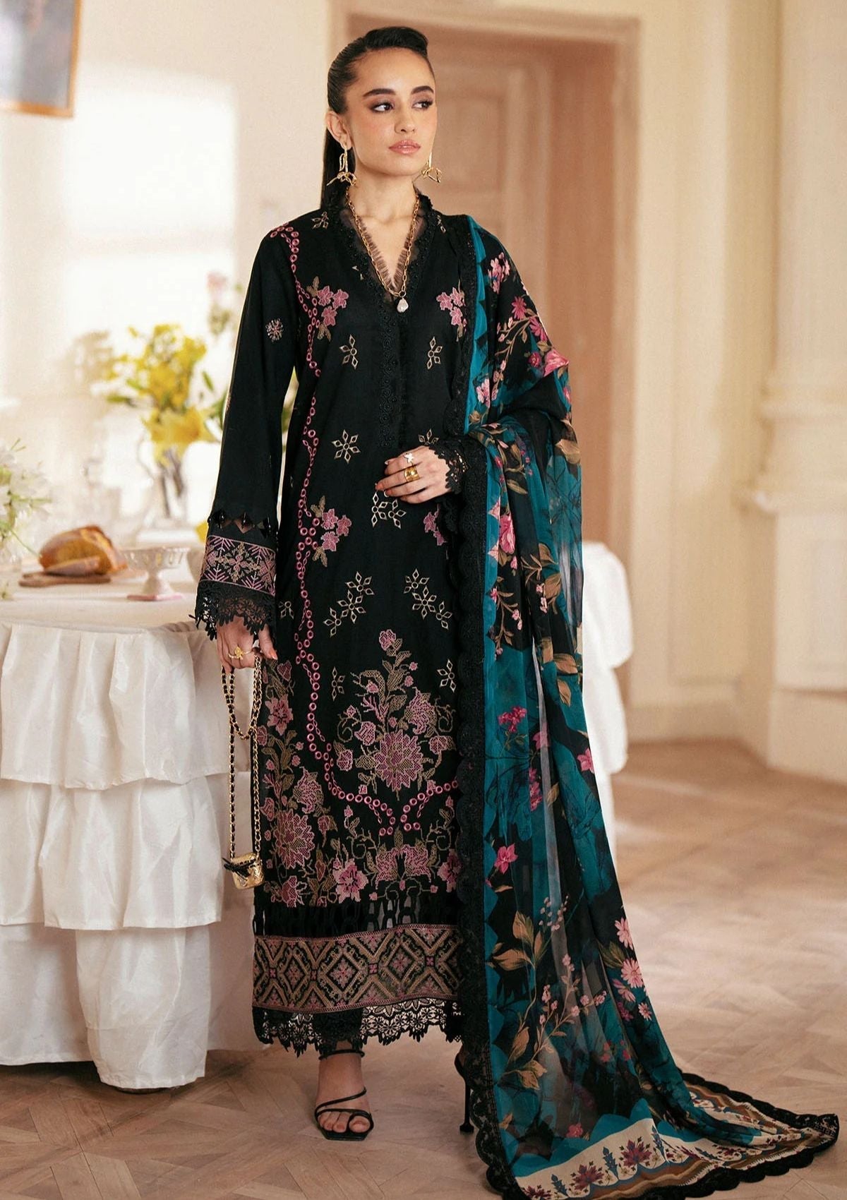 Lawn Collection - Nureh - Maya Lawn 24 - NS24#146 - Official Nureh - Agha Fabrics UK