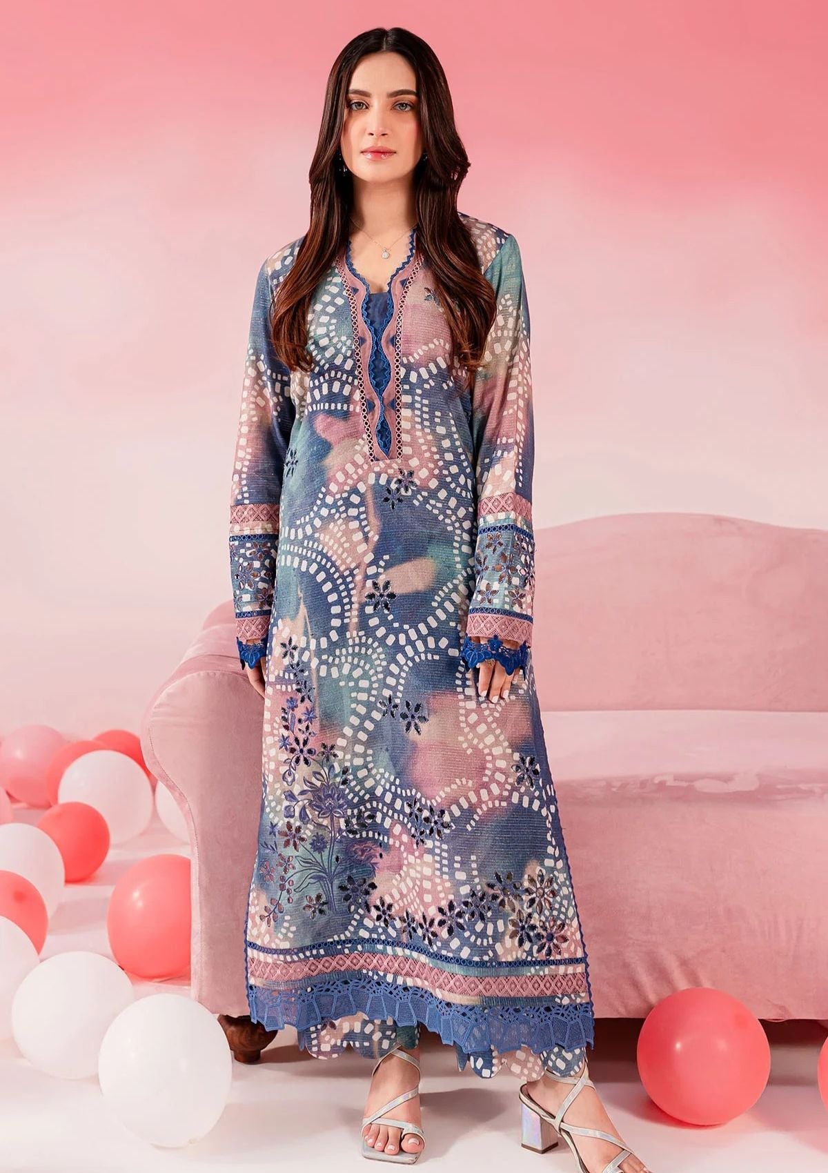 Lawn Collection - Nureh - Ballerina 24 - NU2#145 - Official Nureh - Agha Fabrics UK