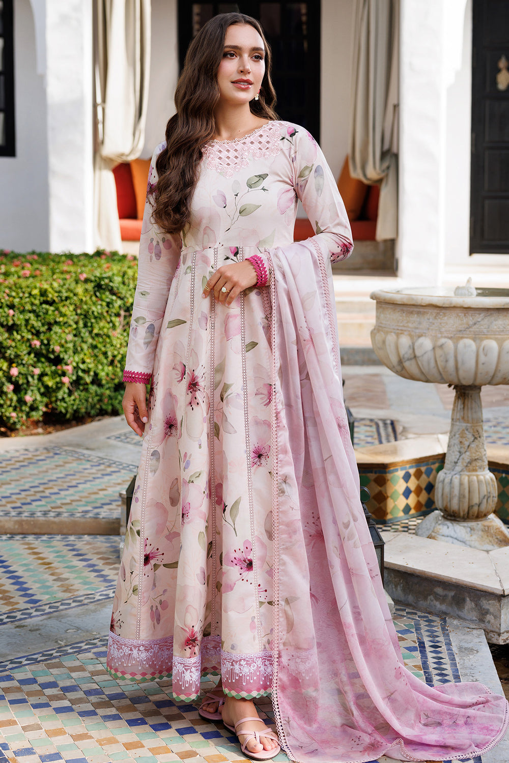 Farasha | Printed Essentials | Pink Bloom