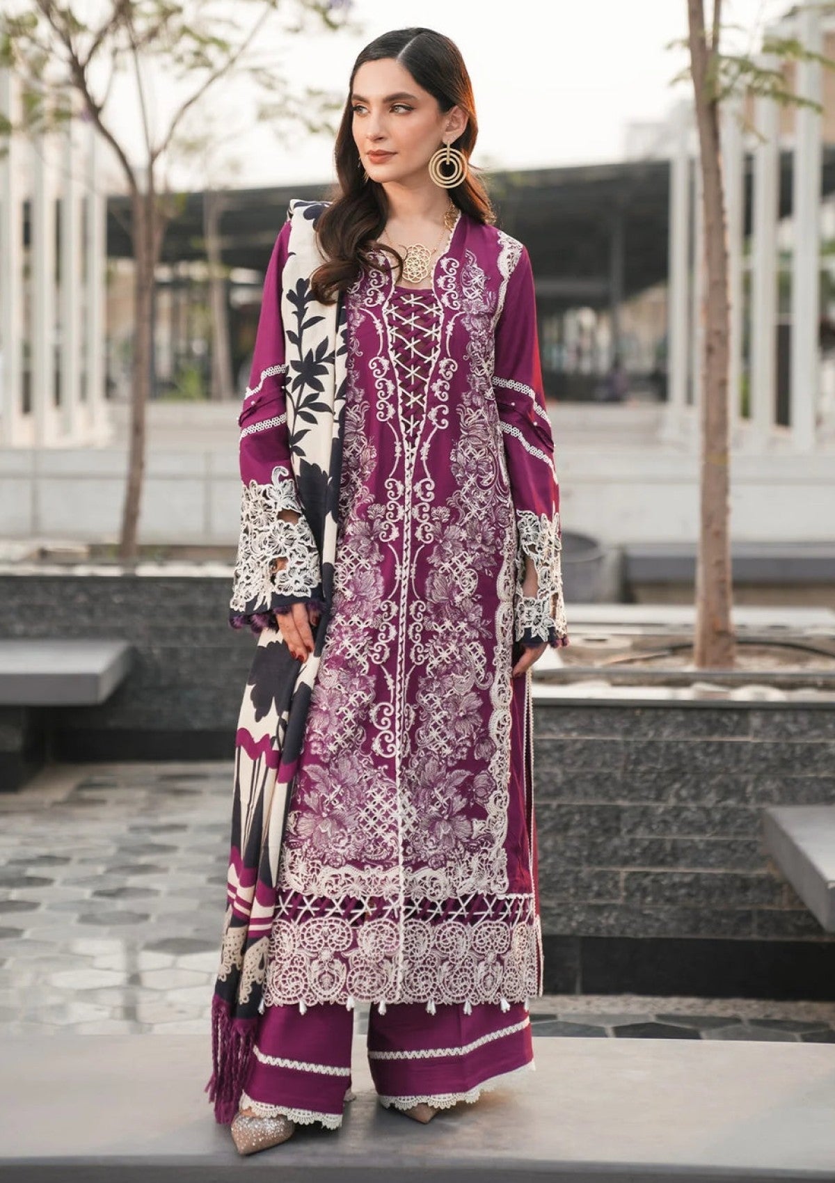 Winter Collection - Elaf Premium - Pashmina Shawl 24 - EPW-1A Infinite Love - Official Elaf Premium - Agha Fabrics UK