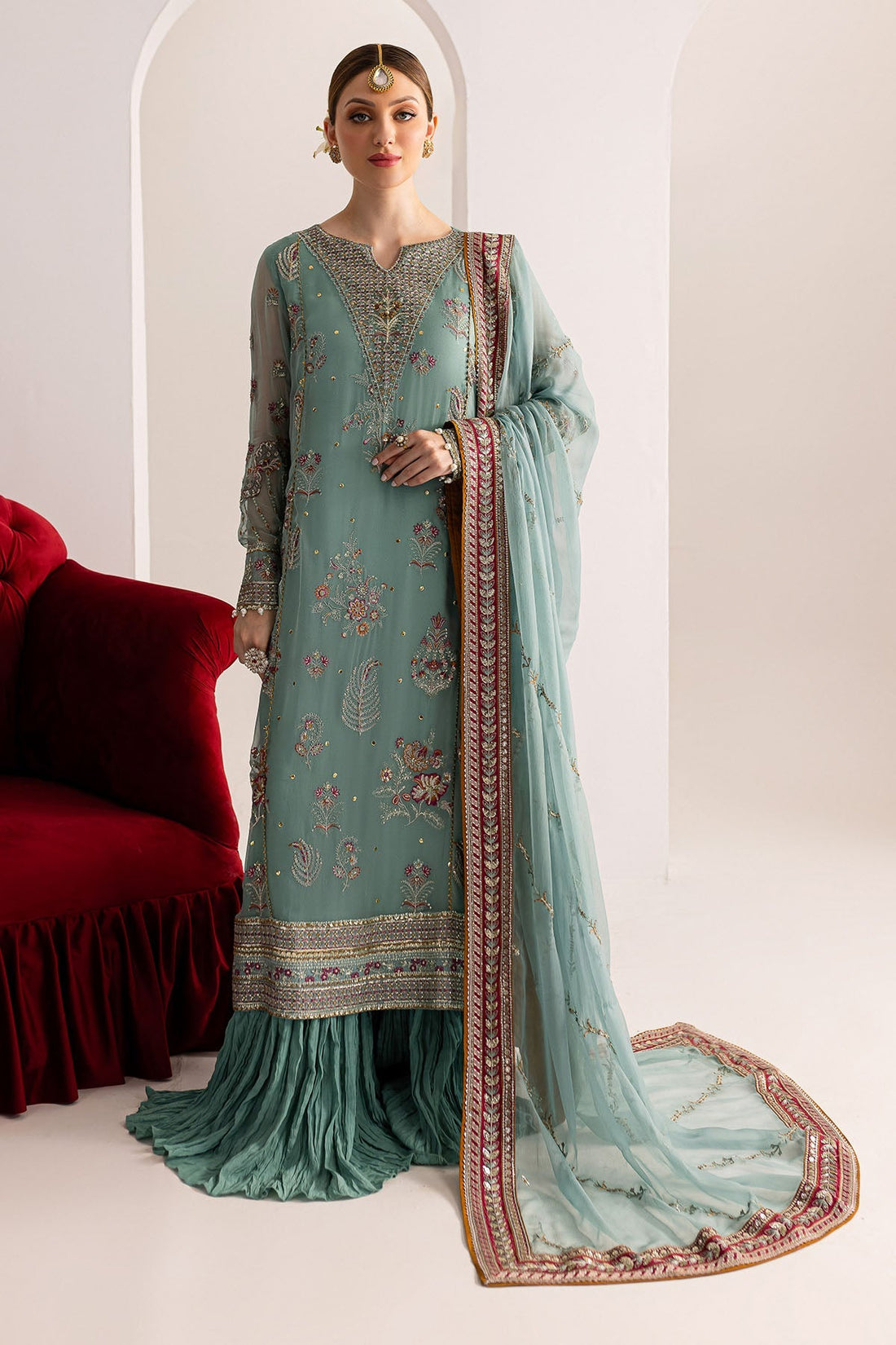 Nureh | Fancy Formals | NP-512 - Official Nureh - Agha Fabrics UK