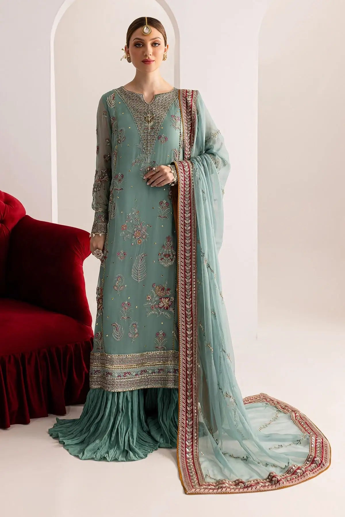 Nureh | Fancy Formals | NP-512 - Official Nureh - Agha Fabrics UK