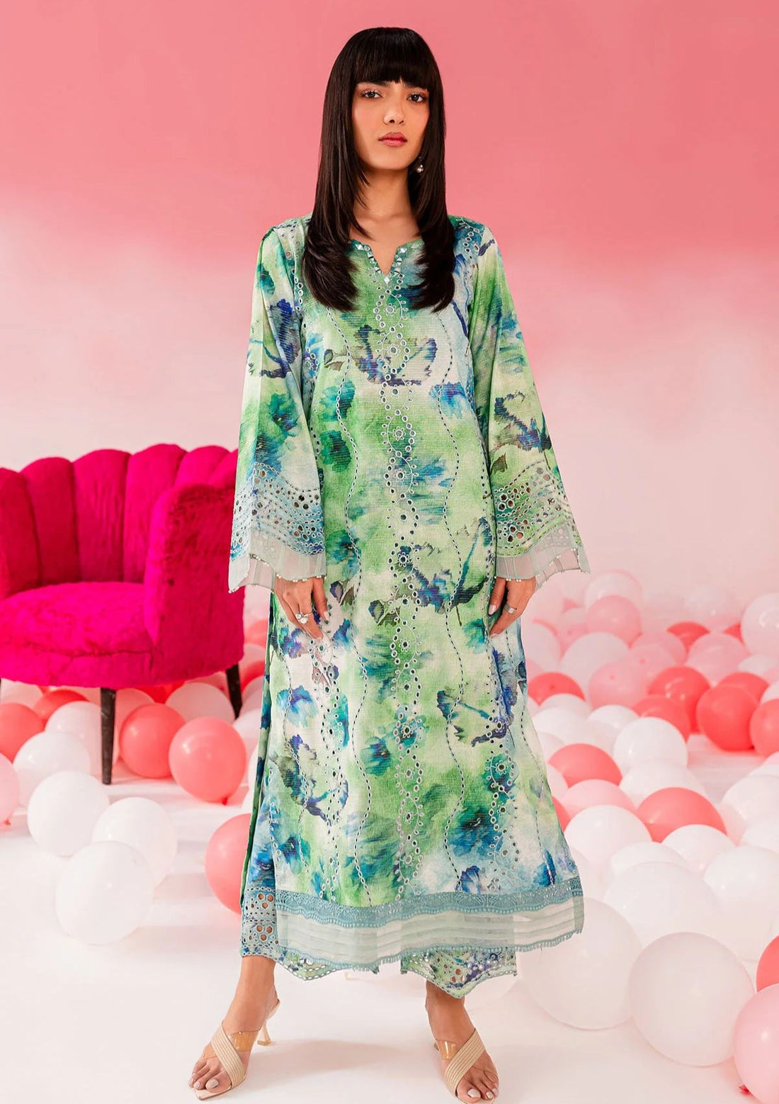 Lawn Collection - Nureh - Ballerina 24 - NU2#142 - Official Nureh - Agha Fabrics UK