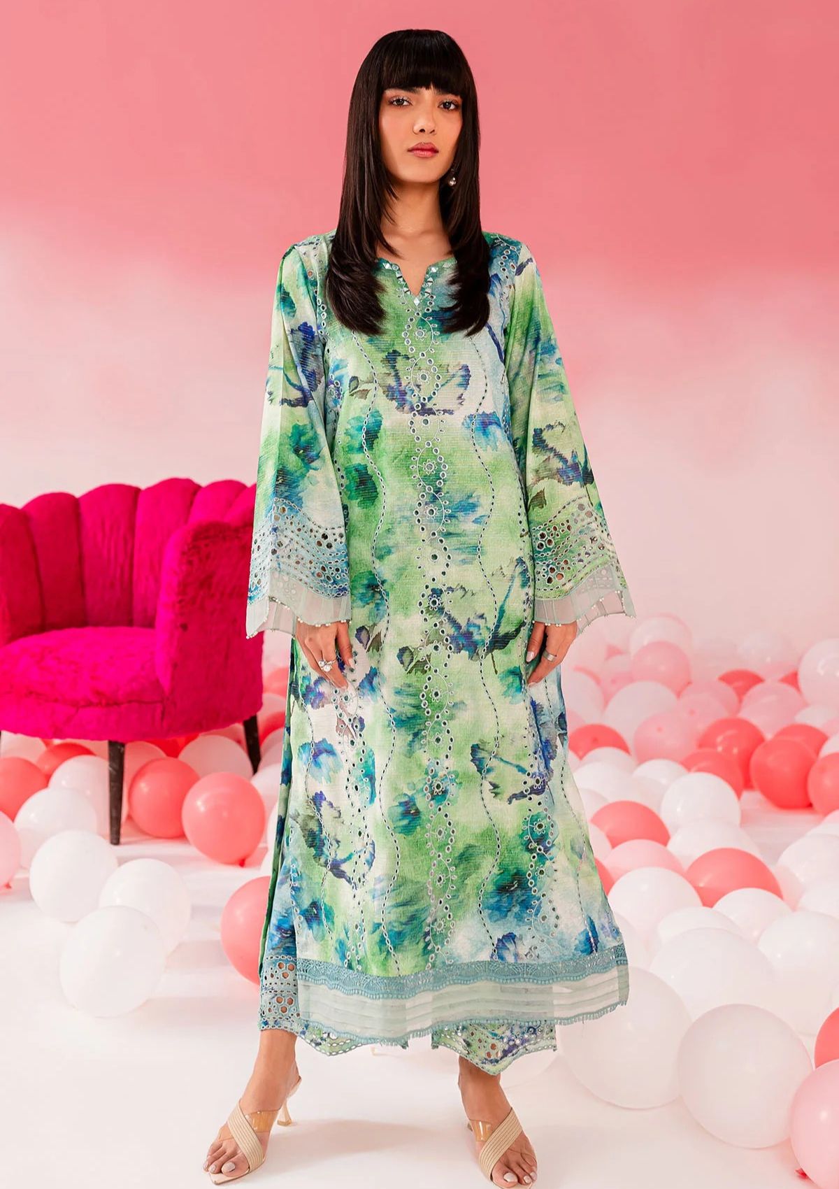 Lawn Collection - Nureh - Ballerina 24 - NU2#142 - Official Nureh - Agha Fabrics UK