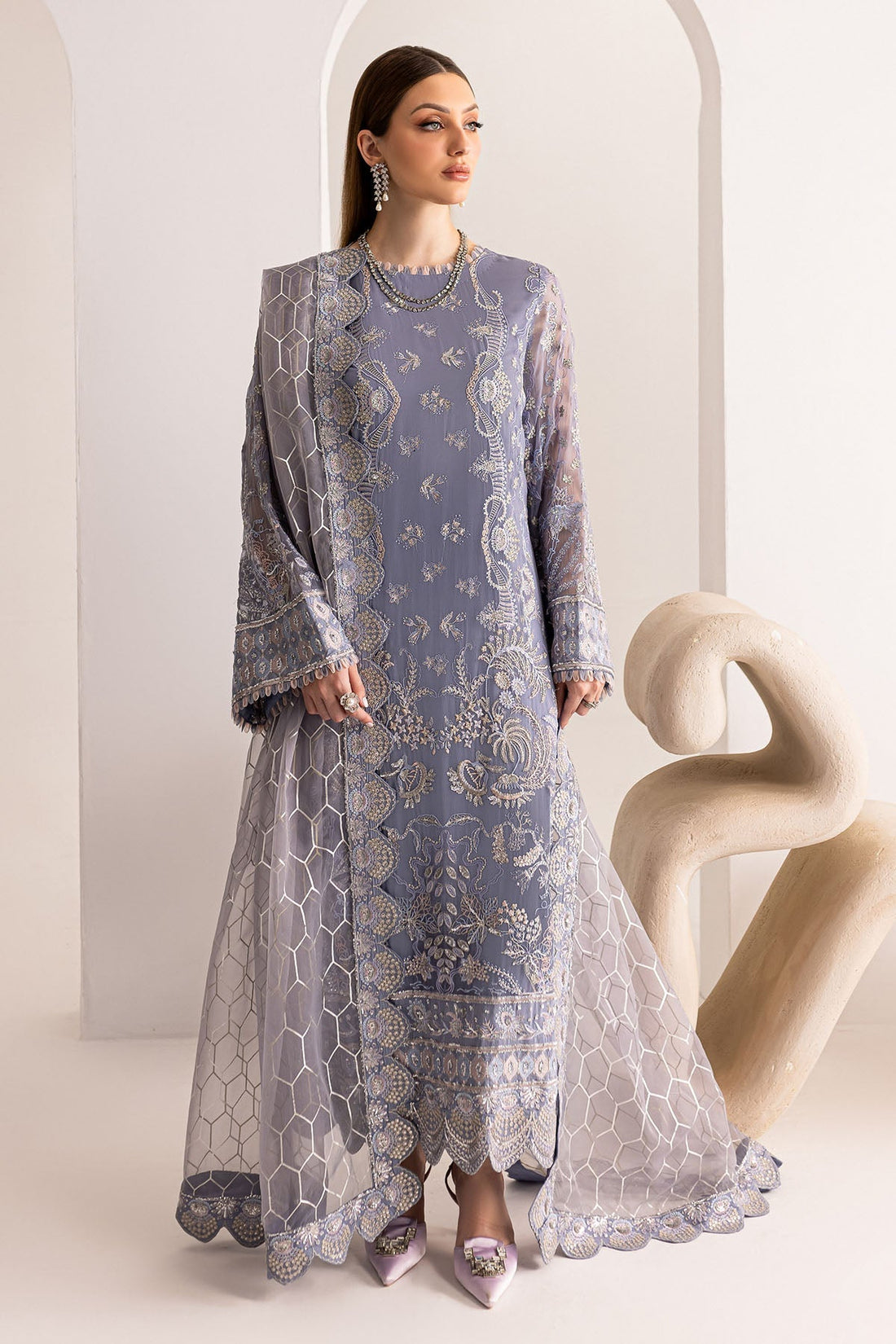 Nureh | Fancy Formals | NP-518 - Official Nureh - Agha Fabrics UK
