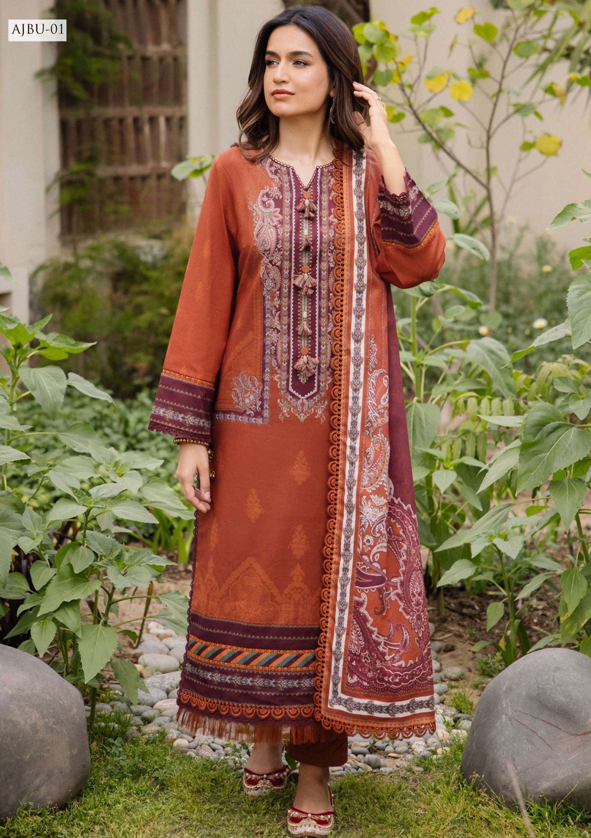 Lawn Collection - Asim Jofa - Prints Vol 2 - JP24#01 - Official Asim Jofa - Agha Fabrics UK