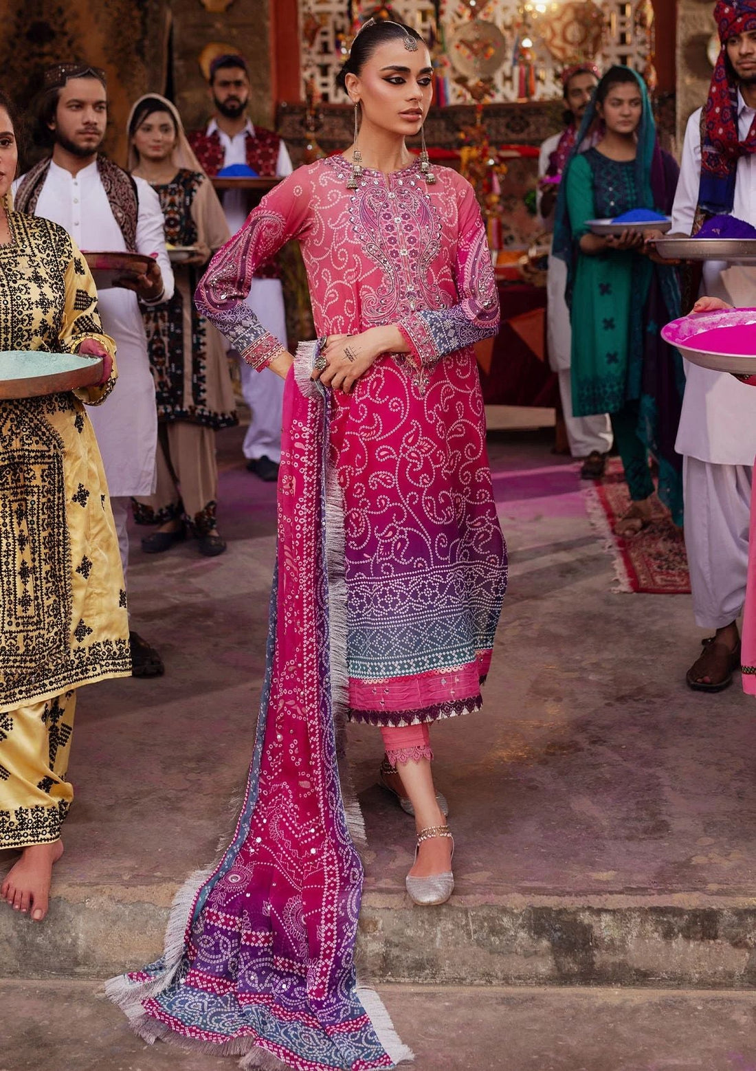 Lawn Collection - Nureh - Bazaar - Hand Embellished - NS24#131 - Official Nureh - Agha Fabrics UK