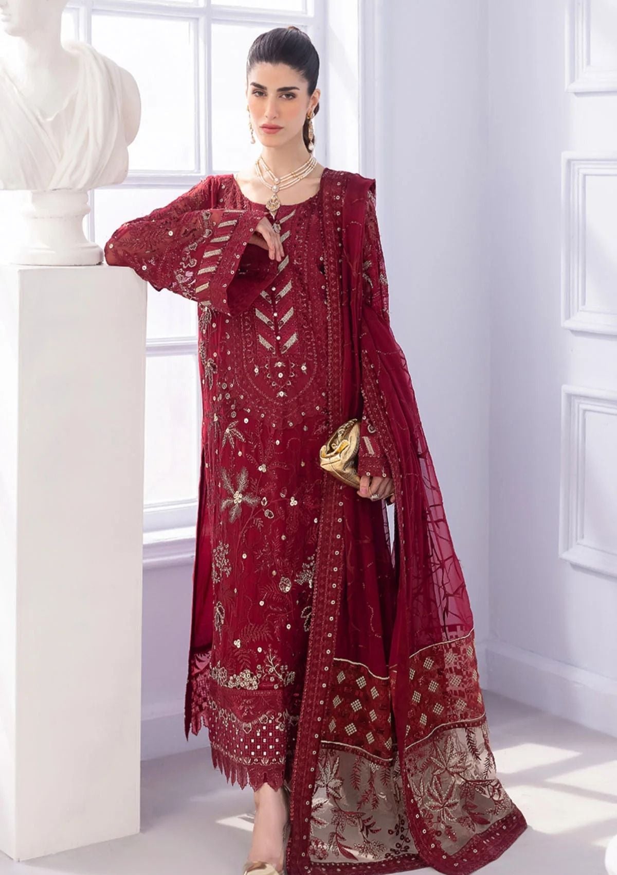 Formal Collection - Nureh - Ellenora - Luxury - Chiffon - NEL#29 - Official Nureh - Agha Fabrics UK