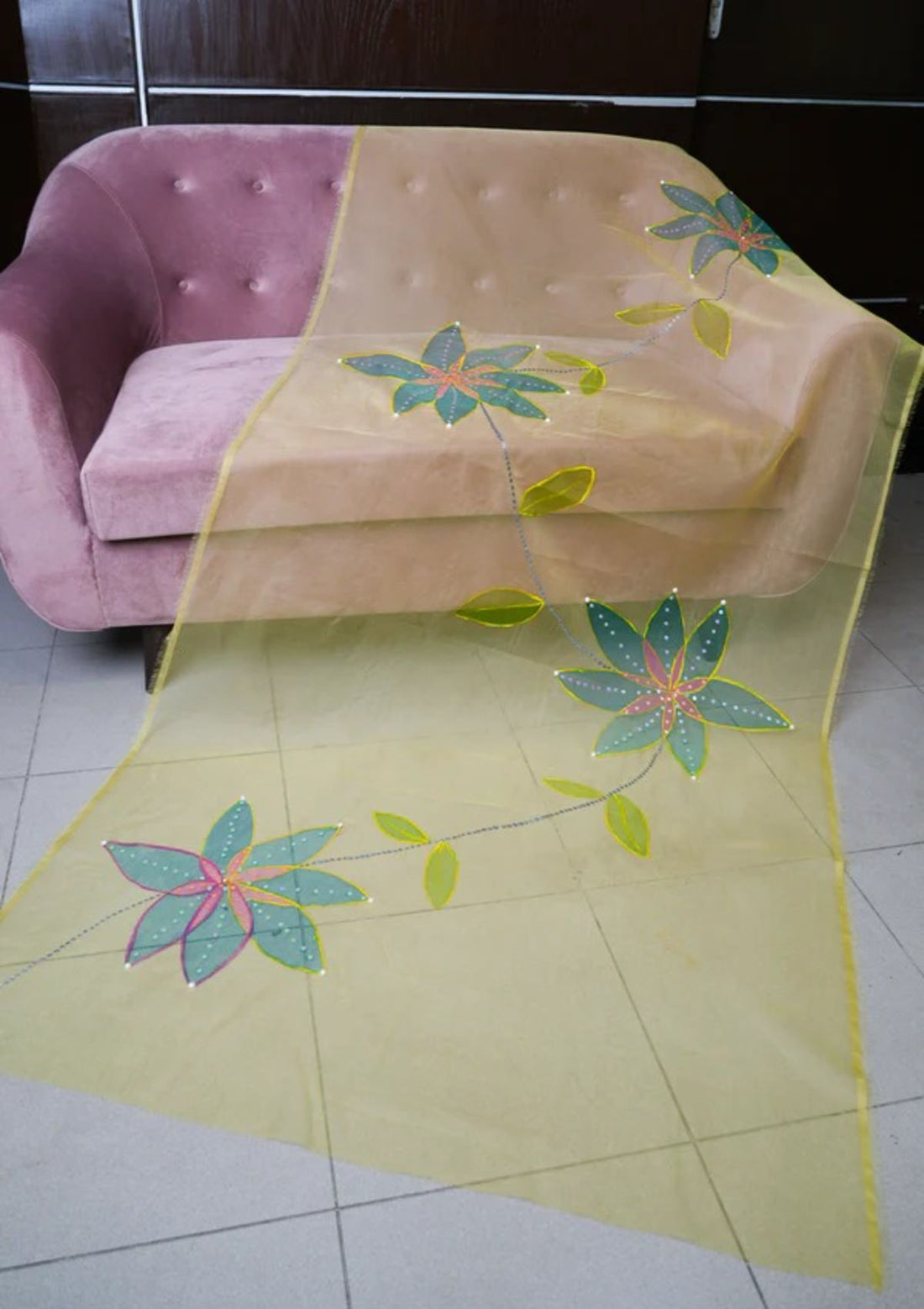Fancy Collection - Madiha Jahangir - Hand Painted Dupatta - D#05
