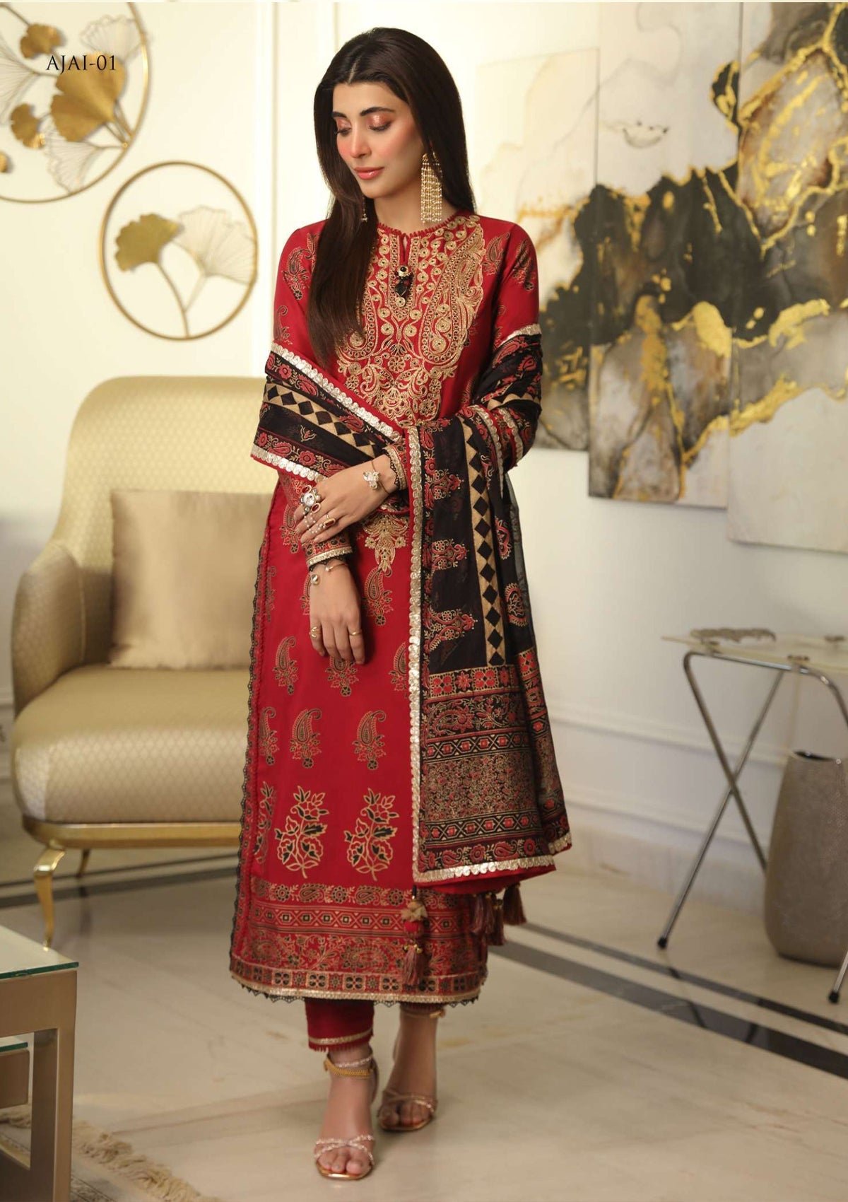 Lawn Collection - Asim Jofa - Aira - AJAI#1 - Official Asim Jofa - Agha Fabrics UK