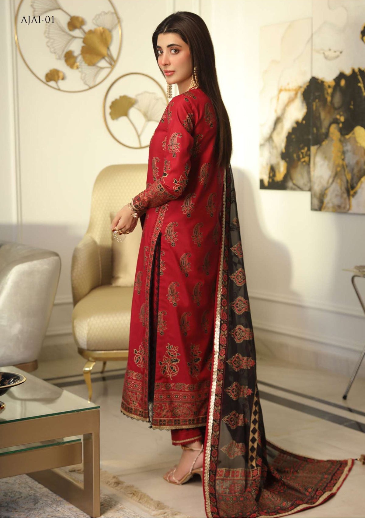 Lawn Collection - Asim Jofa - Aira - AJAI#1 - Official Asim Jofa - Agha Fabrics UK