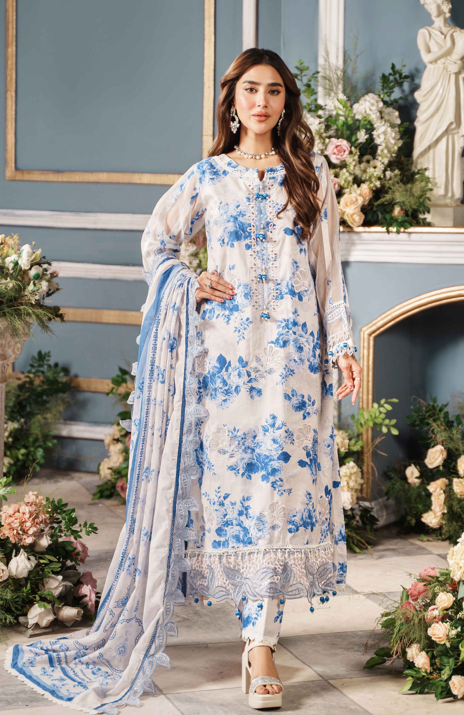 Al Zohaib | Printkari Cutwork Applique 24 | PCA-24-02 - Official Al Zohaib - Agha Fabrics UK