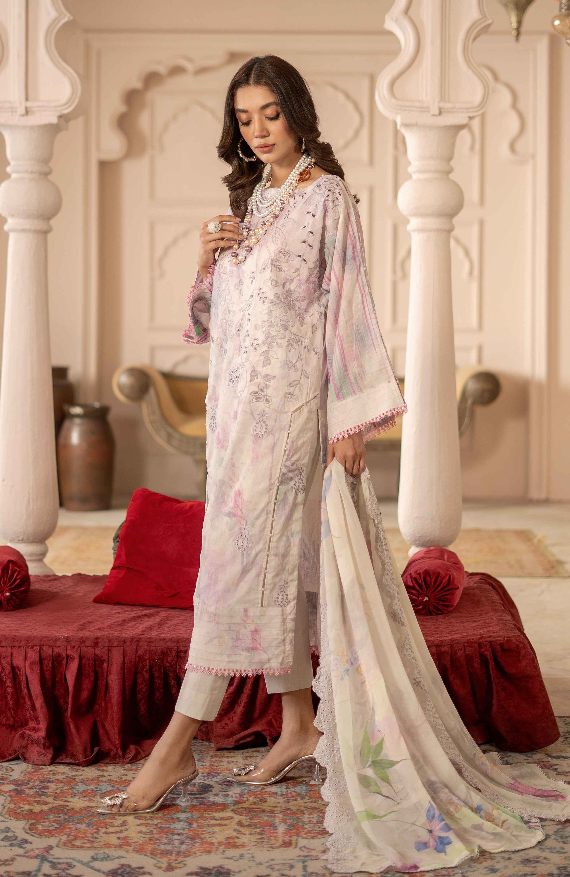 Al Zohaib | Sunshine Bloom Premium Lawn 25 | SBP-25-02 - Official Al Zohaib - Agha Fabrics UK