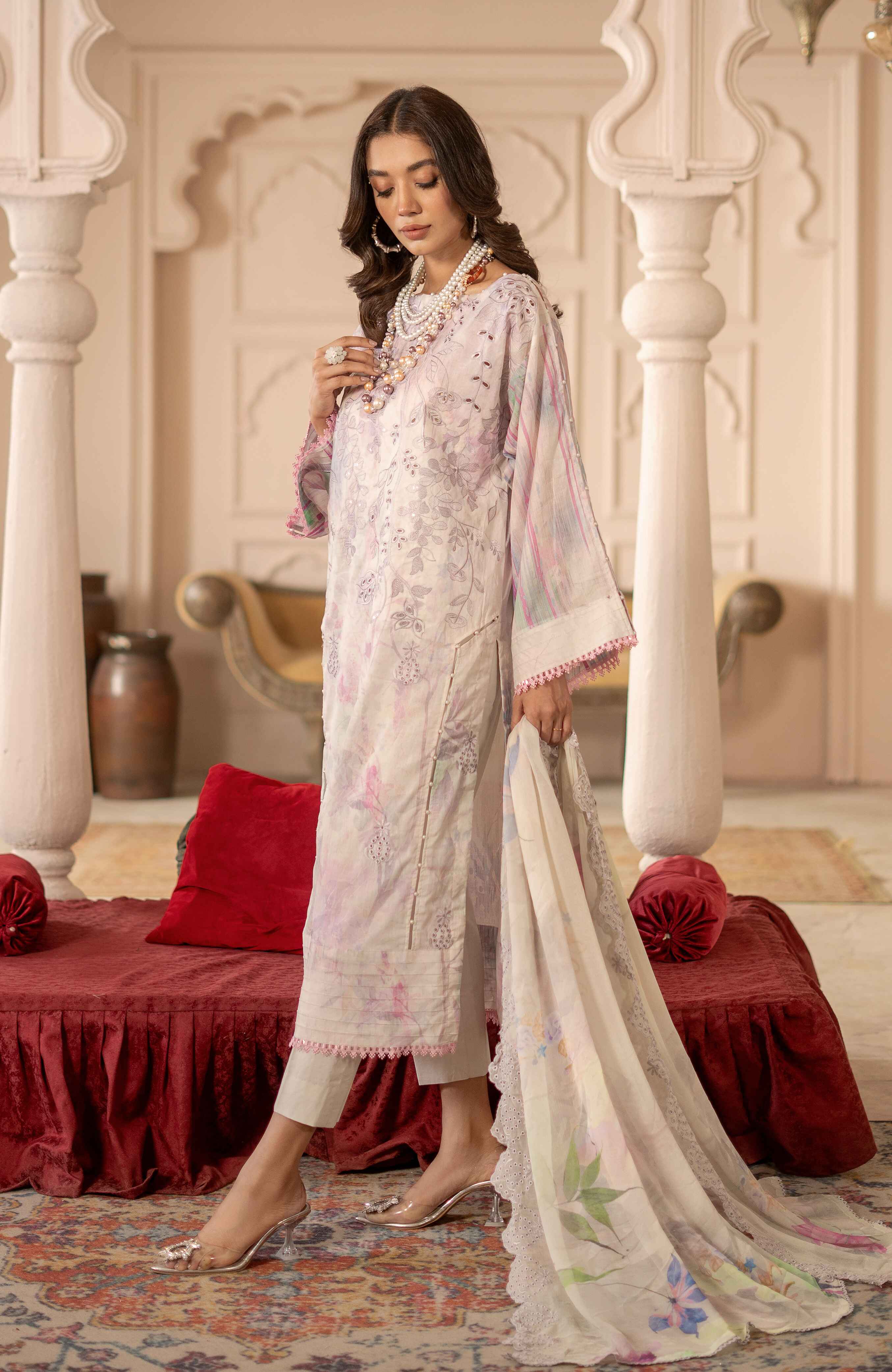 Al Zohaib | Sunshine Bloom Premium Lawn 25 | SBP-25-02 - Official Al Zohaib - Agha Fabrics UK