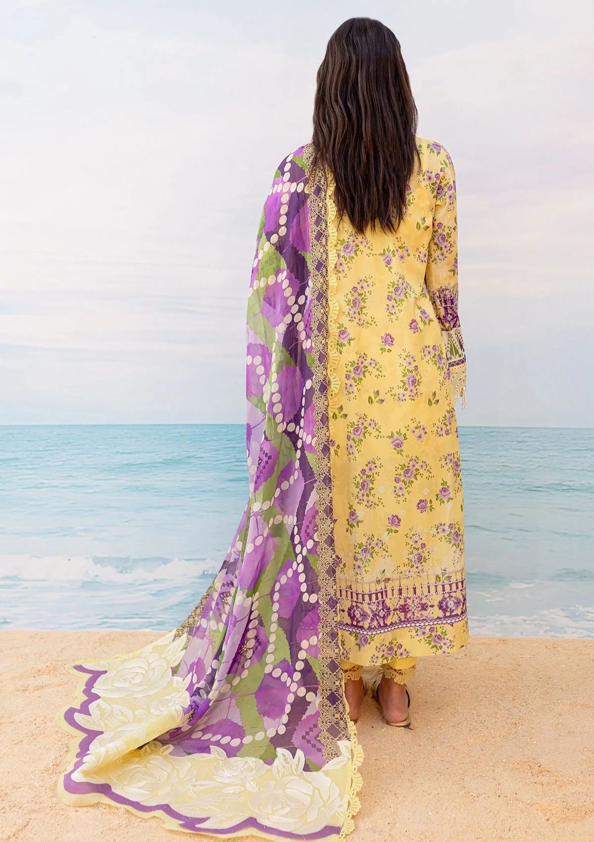 Lawn Collection - Nureh - Gardenia - Embroidered 24 - NS#131 - Official Nureh - Agha Fabrics UK