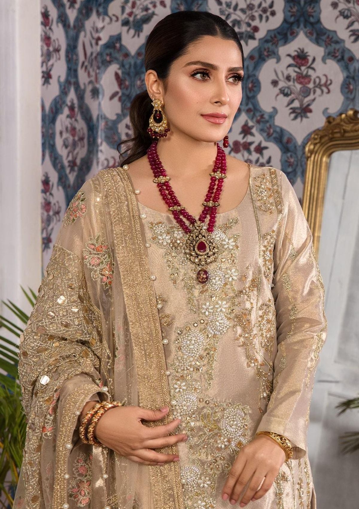 Formal Collection - Kahf - Manara Wedding - D#02 - Dahlia - Official Kahf - Agha Fabrics UK