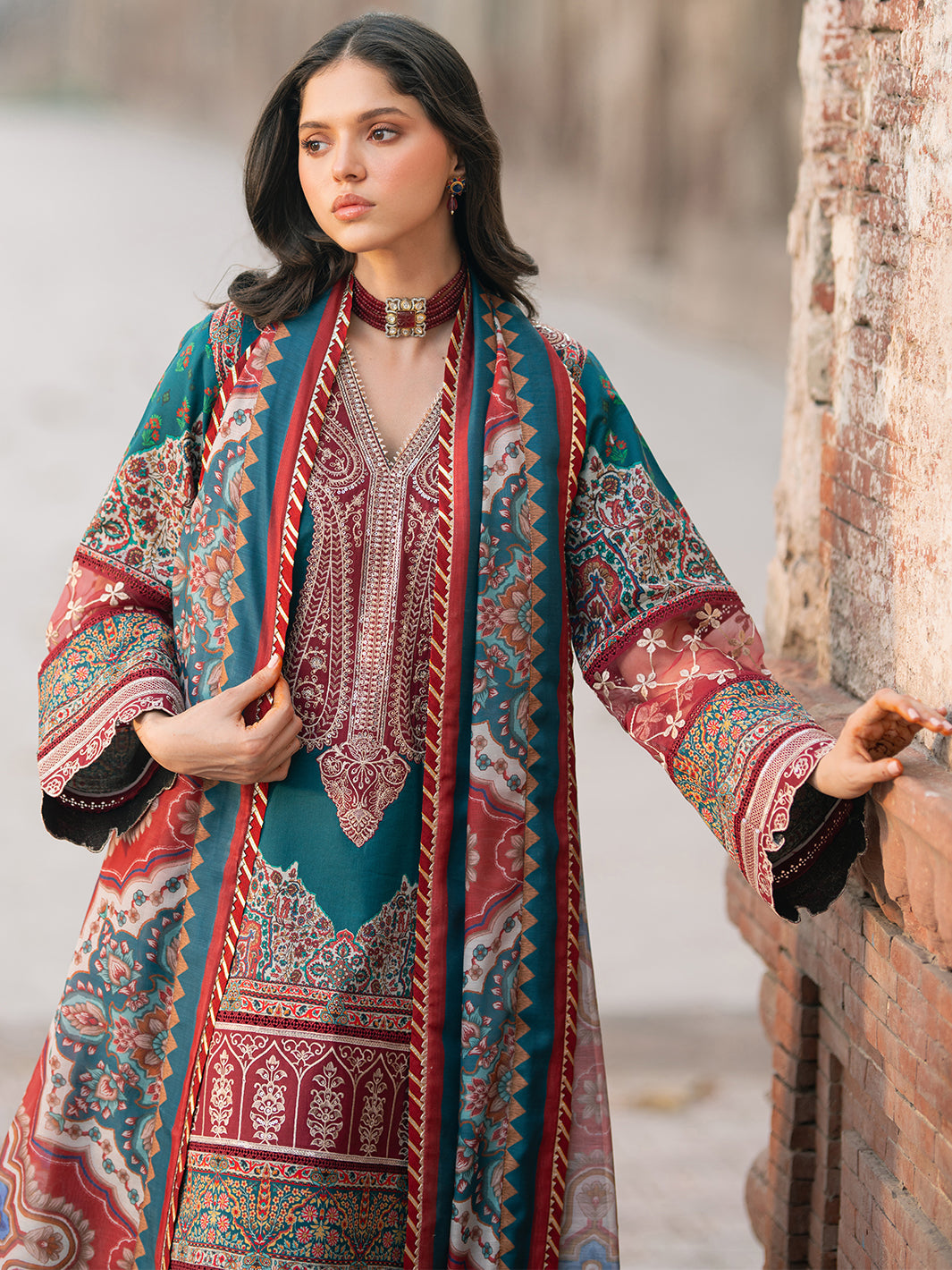 Bin Ilyas | Naqsh Naaz Luxury Lawn 25 | 2083 - B - Official Bin Ilyas - Agha Fabrics UK