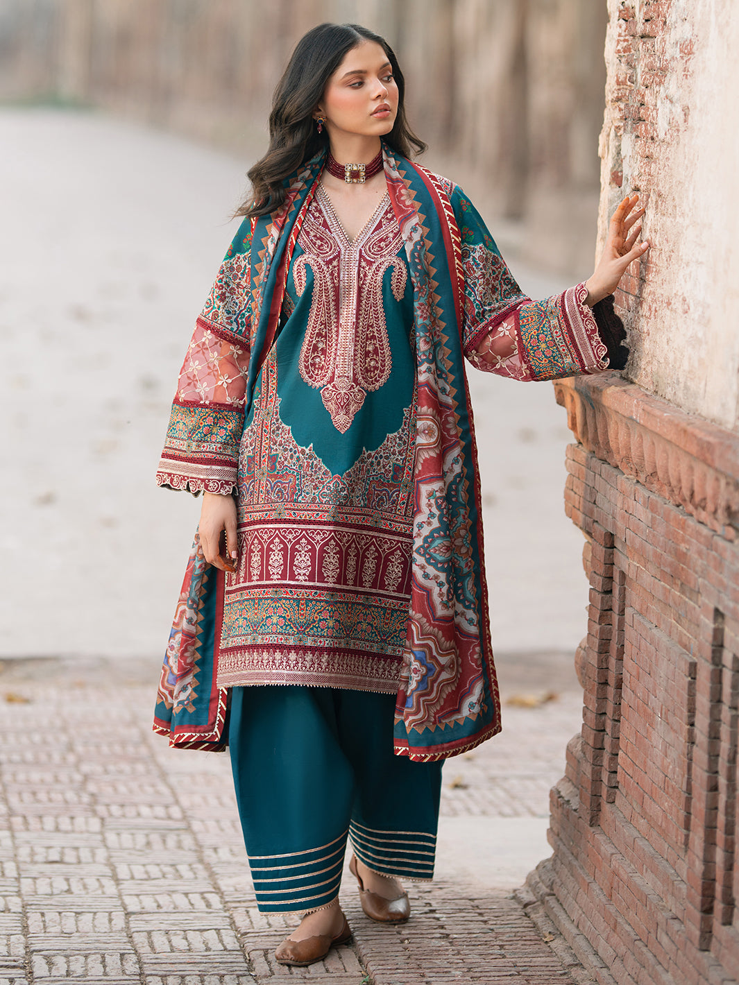 Bin Ilyas | Naqsh Naaz Luxury Lawn 25 | 2083 - B - Official Bin Ilyas - Agha Fabrics UK