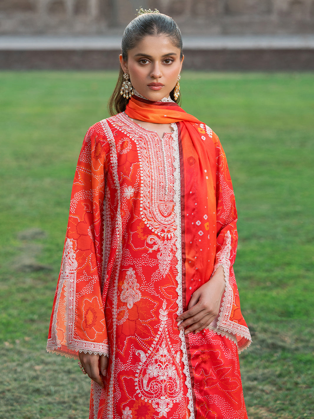 Bin Ilyas | Naqsh Naaz Luxury Lawn 25 | 2084 - A - Official Bin Ilyas - Agha Fabrics UK