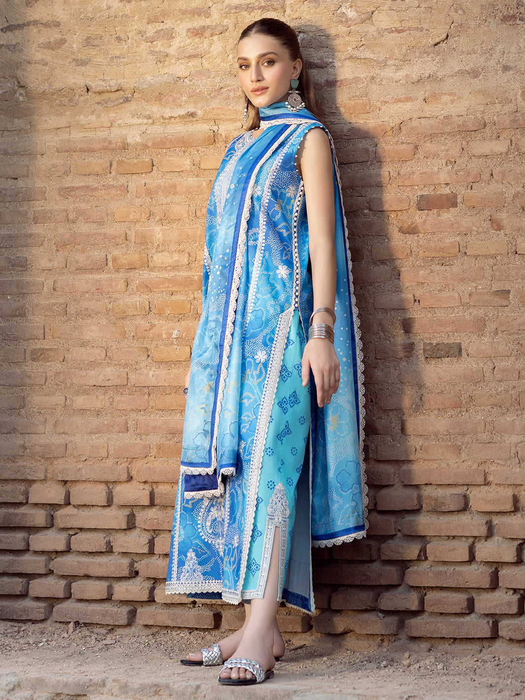 Bin Ilyas | Naqsh Naaz Luxury Lawn 25 | 2084 - B - Official Bin Ilyas - Agha Fabrics UK