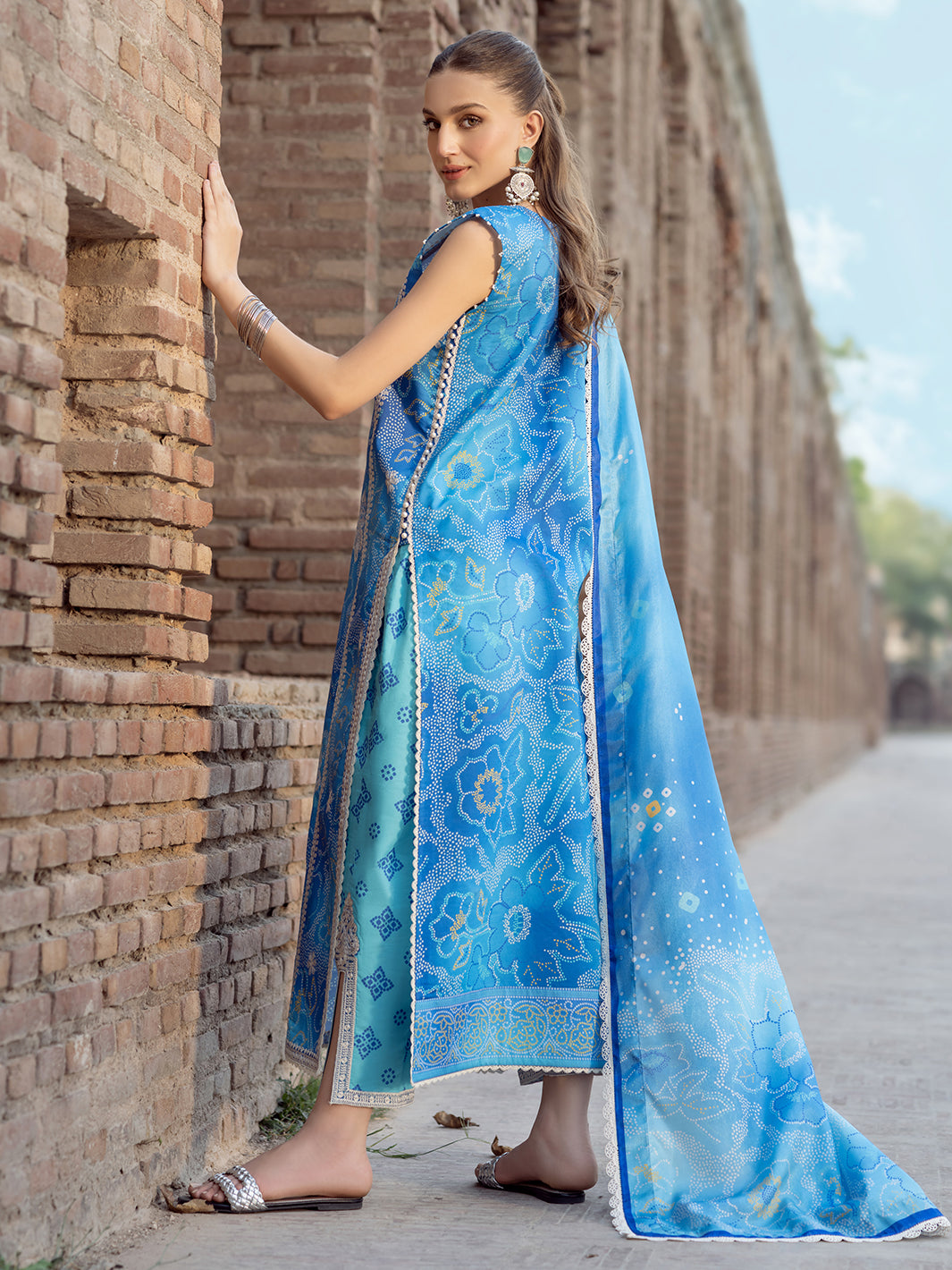 Bin Ilyas | Naqsh Naaz Luxury Lawn 25 | 2084 - B - Official Bin Ilyas - Agha Fabrics UK