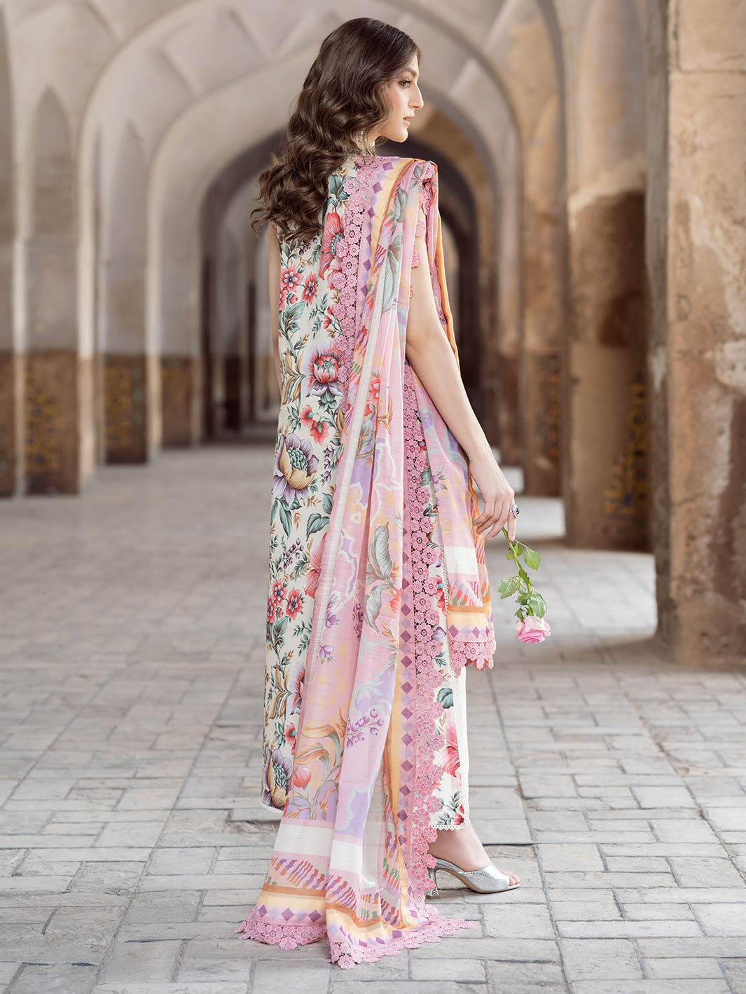 Bin Ilyas | Naqsh Naaz Luxury Lawn 25 | 2085 - C - Official Bin Ilyas - Agha Fabrics UK