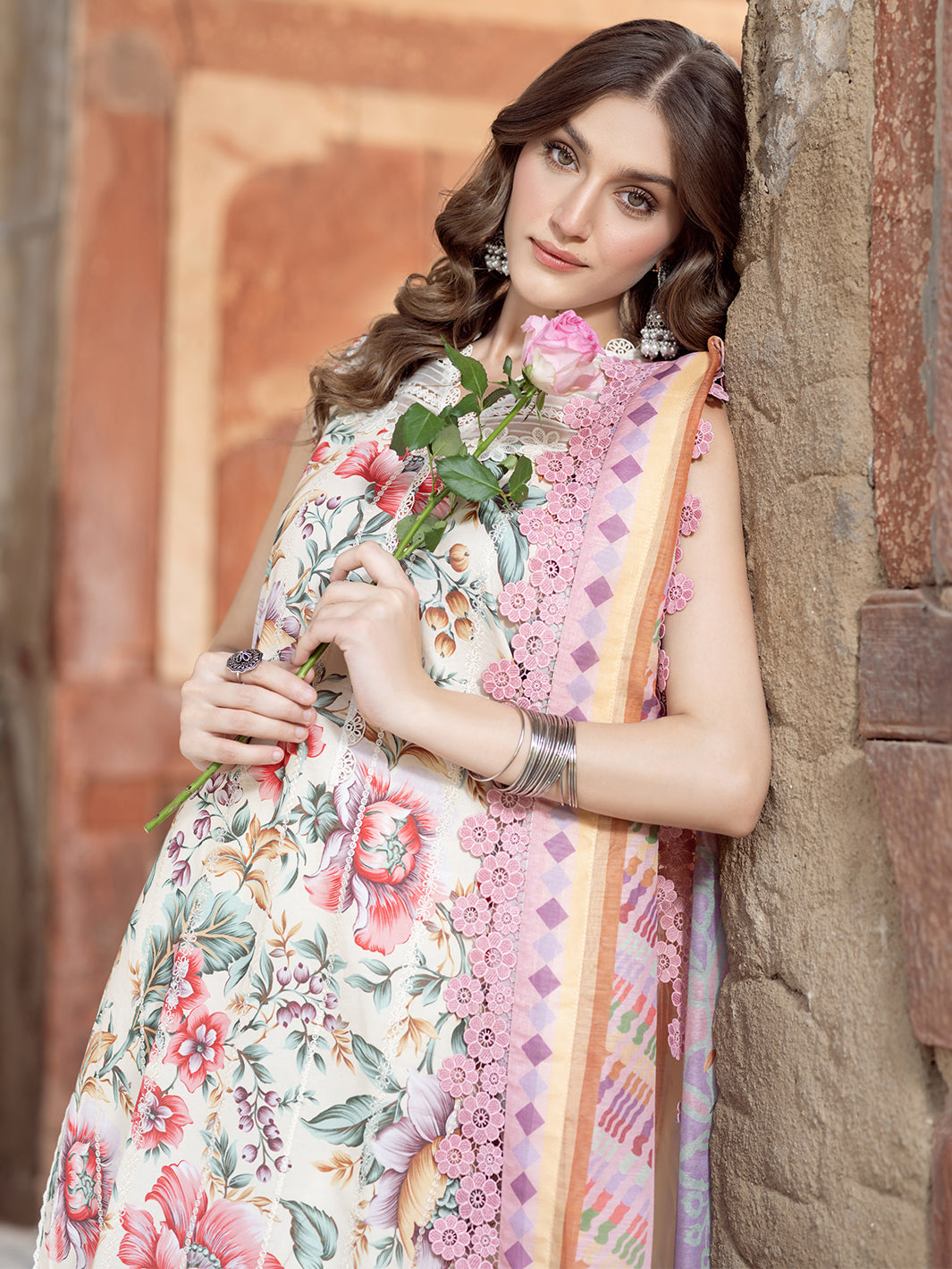 Bin Ilyas | Naqsh Naaz Luxury Lawn 25 | 2085 - C - Official Bin Ilyas - Agha Fabrics UK