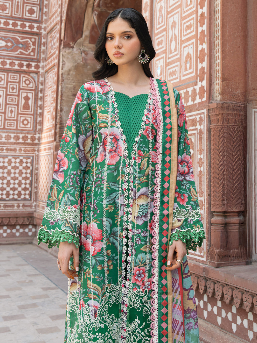 Bin Ilyas | Naqsh Naaz Luxury Lawn 25 | 2085 - D - Official Bin Ilyas - Agha Fabrics UK