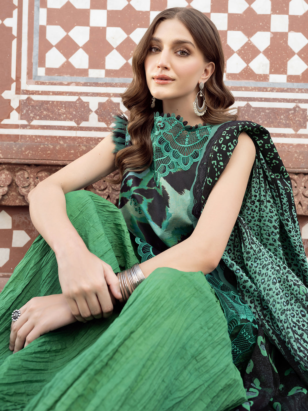 Bin Ilyas | Naqsh Naaz Luxury Lawn 25 | 2086 - A - Official Bin Ilyas - Agha Fabrics UK