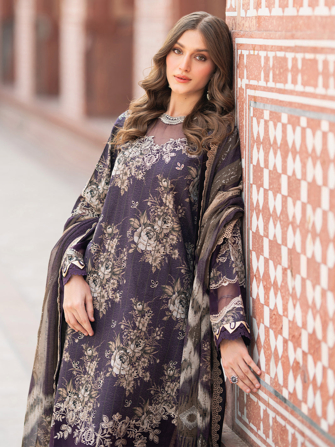 Bin Ilyas | Naqsh Naaz Luxury Lawn 25 | 2087 - B - Official Bin Ilyas - Agha Fabrics UK