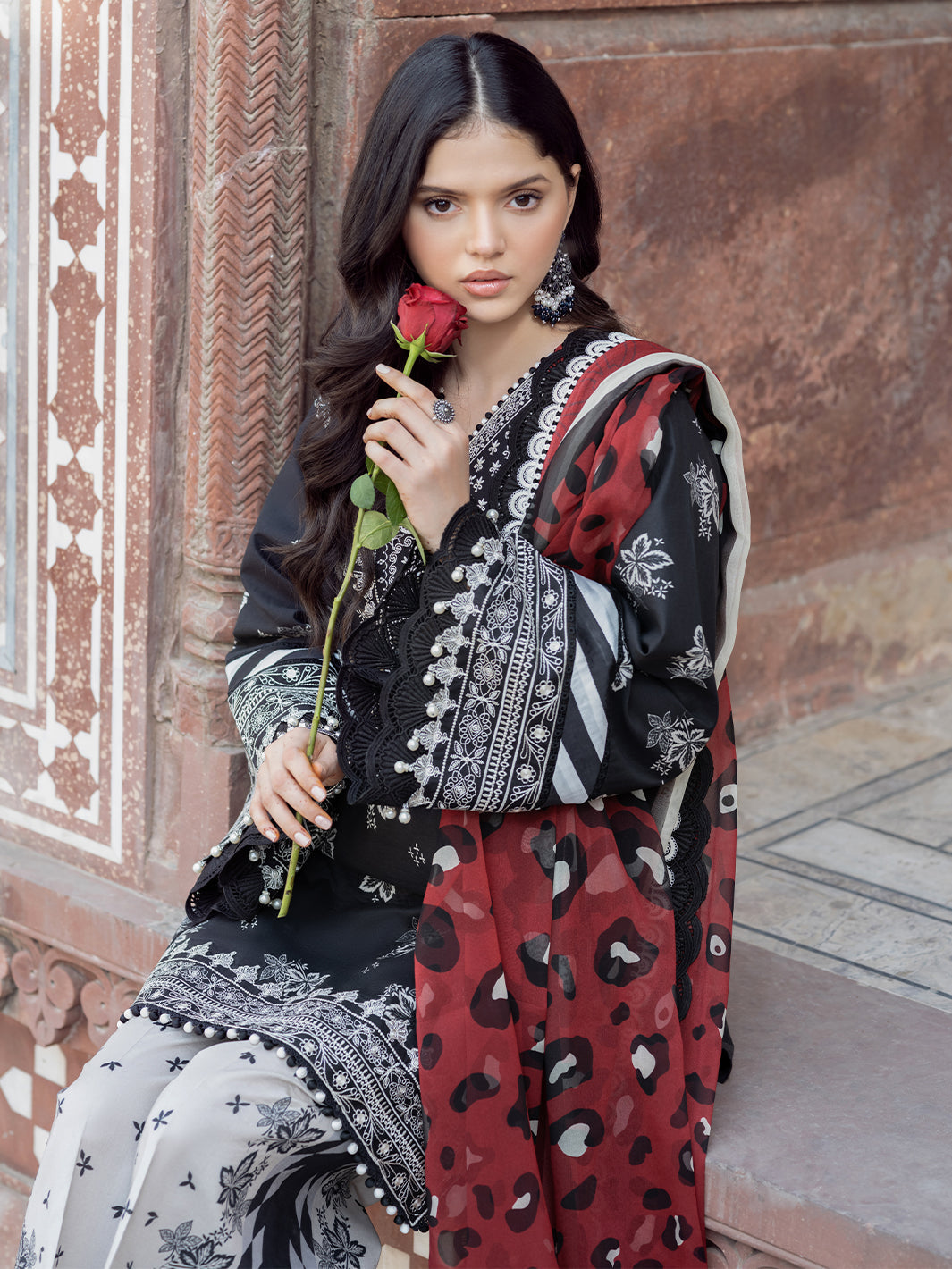 Bin Ilyas | Naqsh Naaz Luxury Lawn 25 | 2088 - A - Official Bin Ilyas - Agha Fabrics UK