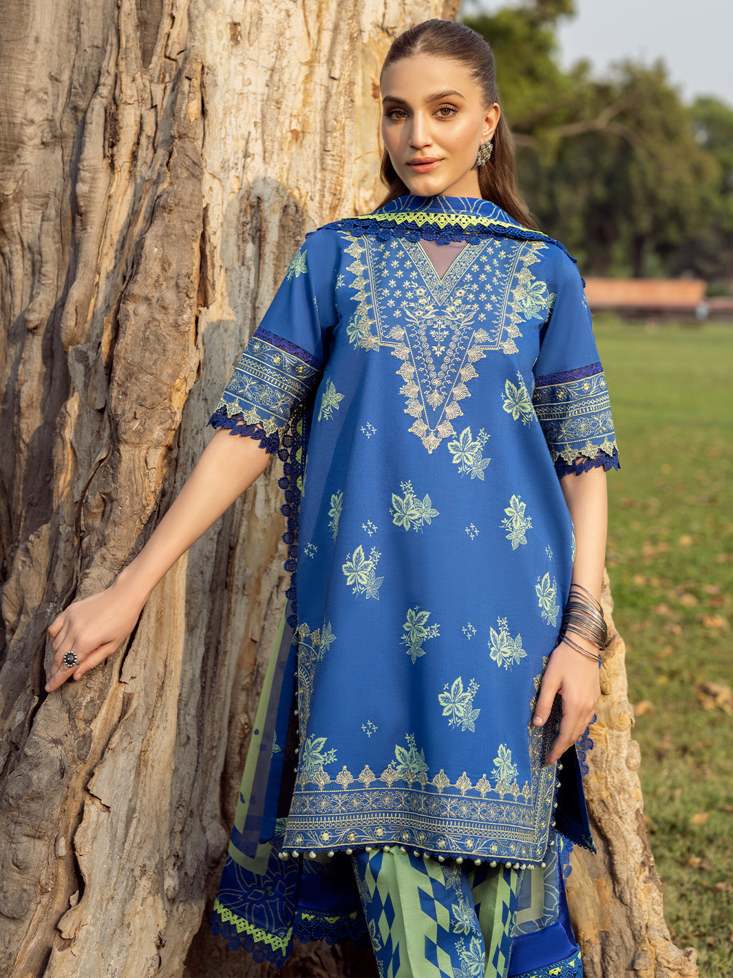 Bin Ilyas | Naqsh Naaz Luxury Lawn 25 | 2088 - B - Official Bin Ilyas - Agha Fabrics UK