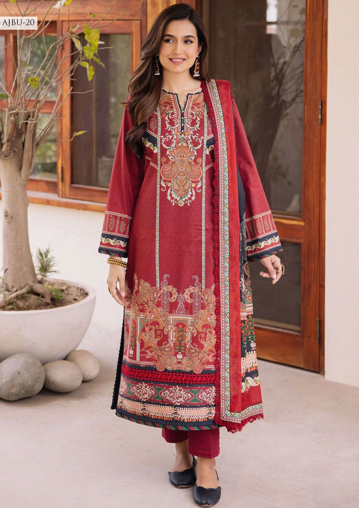 Lawn Collection - Asim Jofa - Prints Vol 2 - JP24#20 - Official Asim Jofa - Agha Fabrics UK