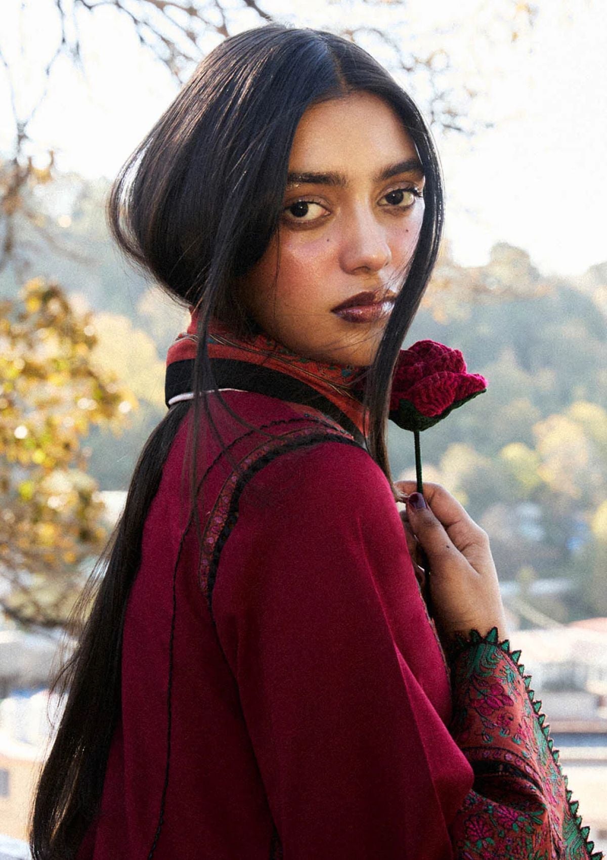 Winter Collection - Jugnu by Hussain Rehar - Autumn Winter - Ember - Official Jugnu by Hussain Rehar - Agha Fabrics UK