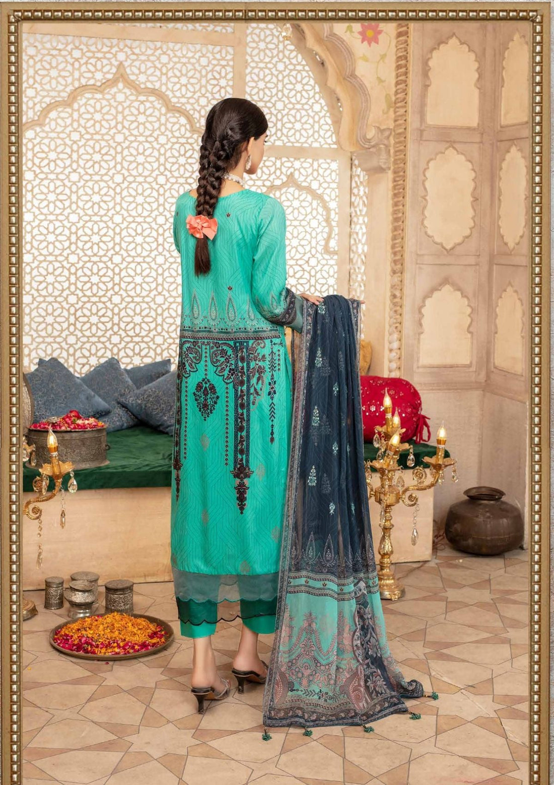 Winter Collection - Laiba - D/P Viscose - V23 - LV#07 - Official Laiba - Agha Fabrics UK