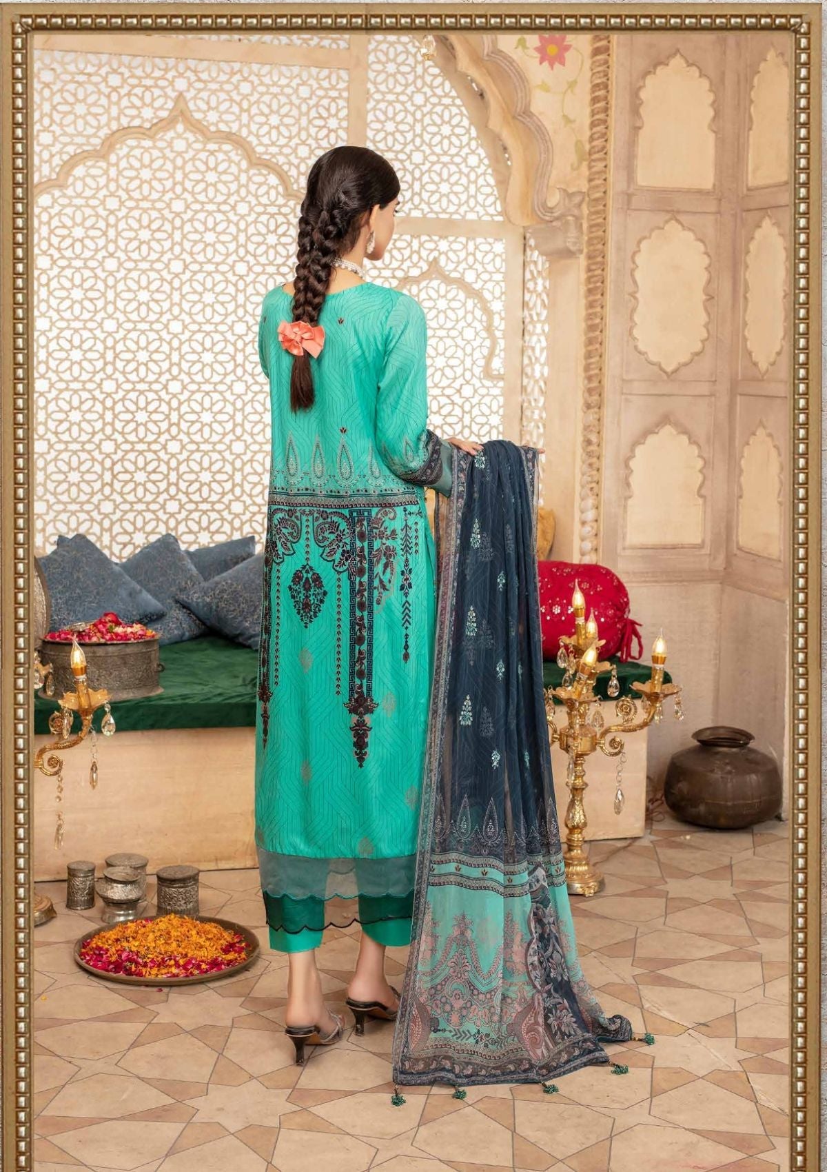 Winter Collection - Laiba - D/P Viscose - V23 - LV#07 - Official Laiba - Agha Fabrics UK