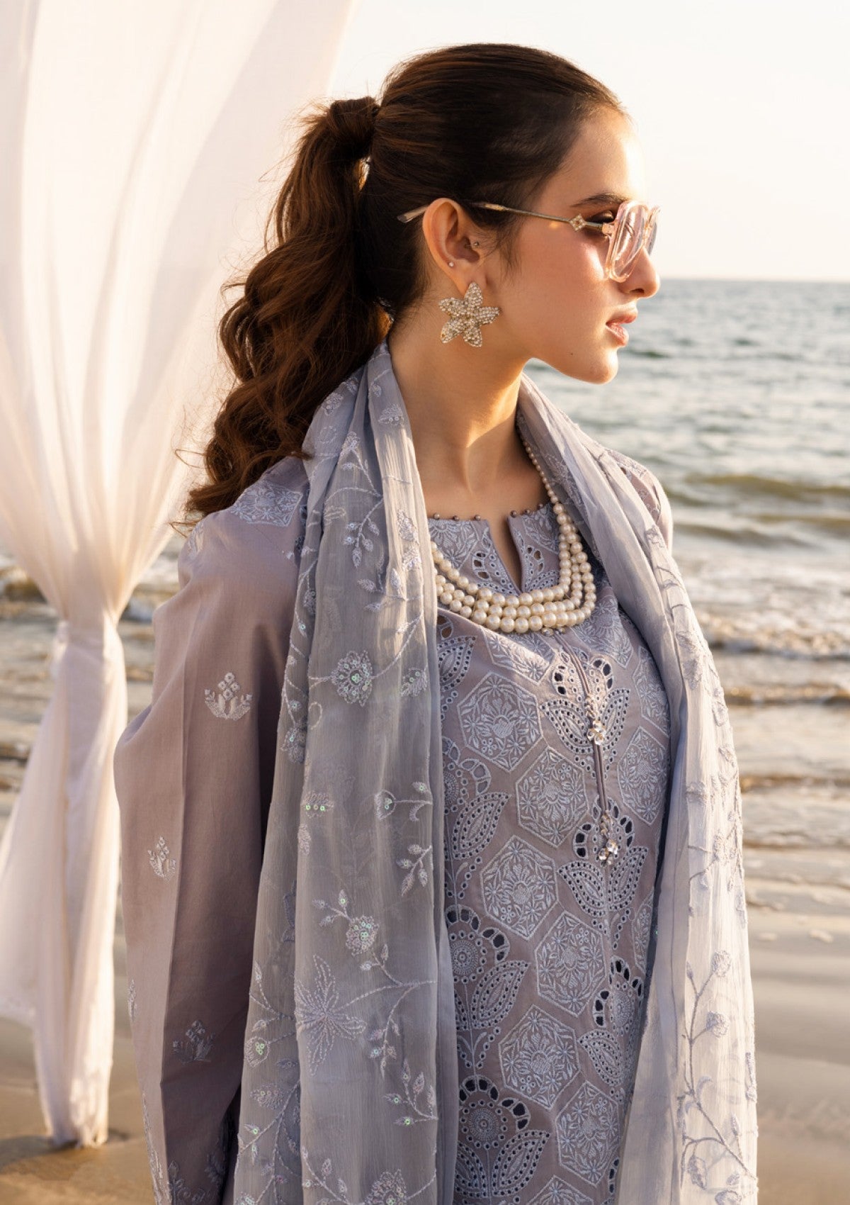 Lawn - Riaz Arts - Tehzeeb Chikankari - RT25# 431
