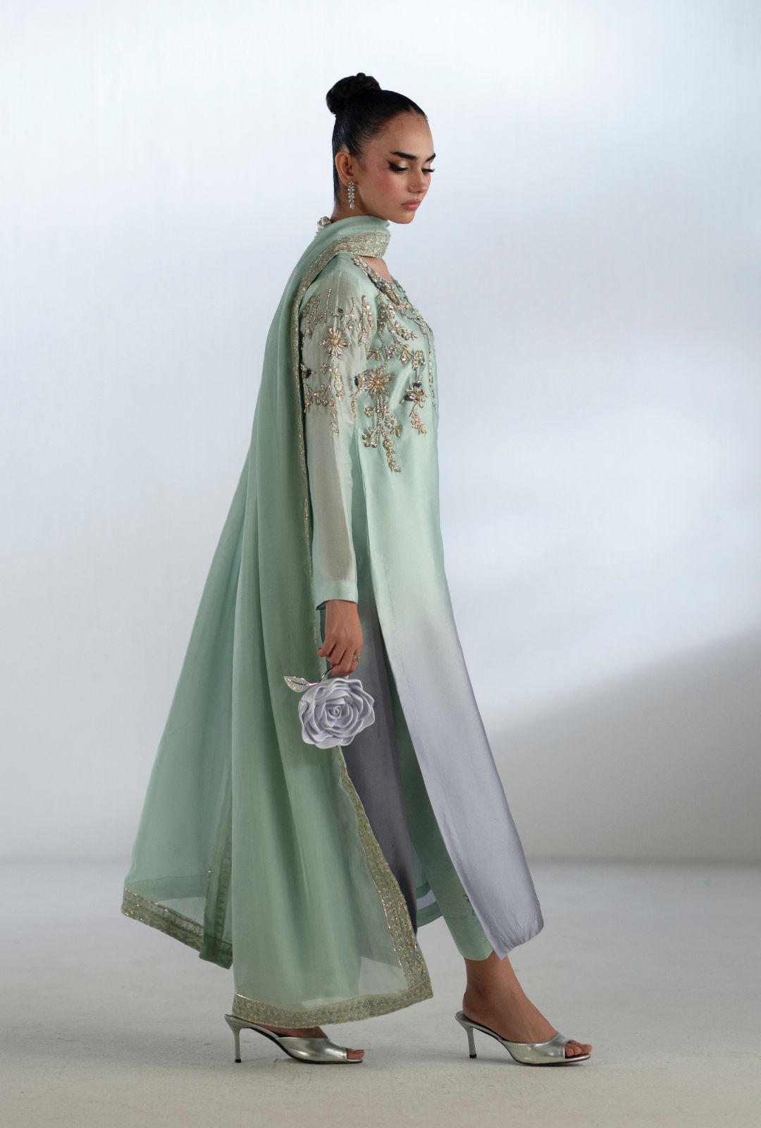 Inayat | Luminae Luxe Pret 25 | Crystal - Official Inayat - Agha Fabrics UK