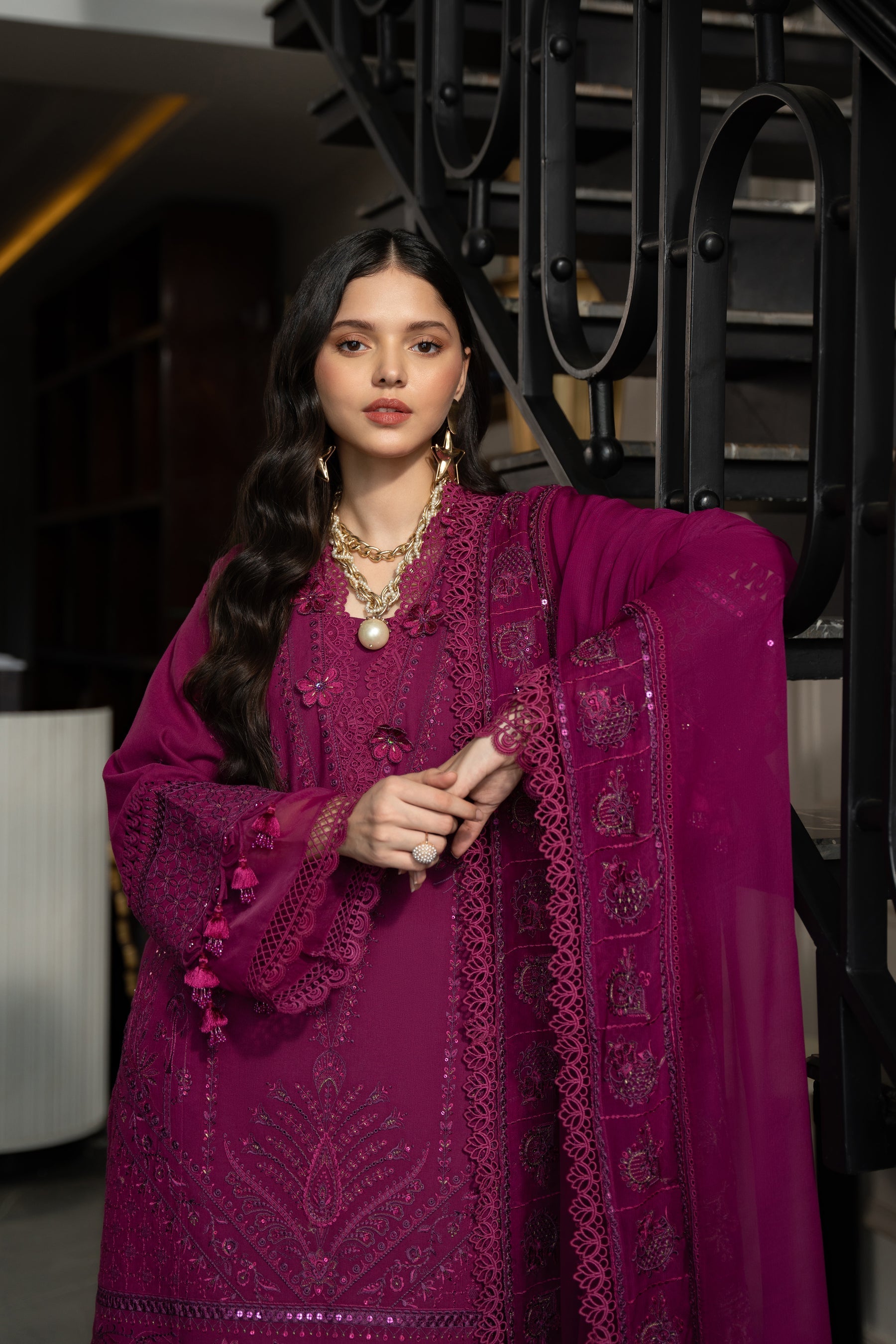 Naqshi | Medaline Khaddar Collection | NASEEBO