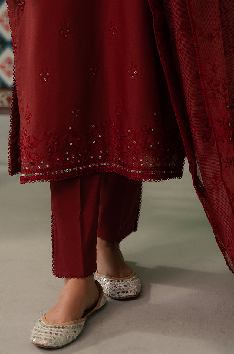 Cross Stitch | Mahiri Embroidered Lawn 24 | ROSE FLORINE - Official Cross Stitch - Agha Fabrics UK